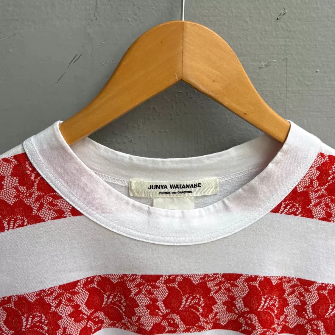 Rei Kawakubo Comme des Garçons Lace Short-Sleeve Top Size M / US 6-8 / IT 42-44 - 2 Thumbnail