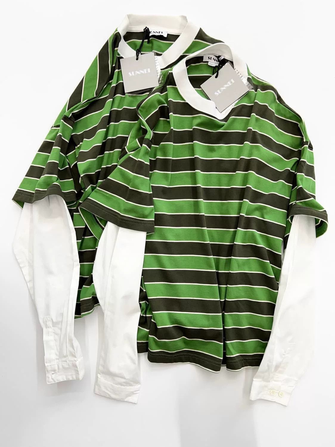 Sunnei Sunnei Spliced Striped Sweatshirt Size US M / EU 48-50 / 2 - 2 Thumbnail