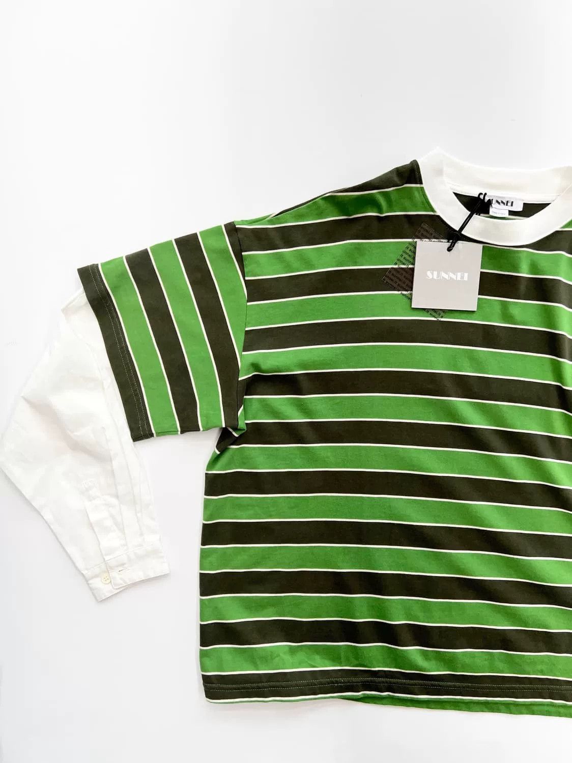 Sunnei Sunnei Spliced Striped Sweatshirt Size US M / EU 48-50 / 2 - 5 Thumbnail
