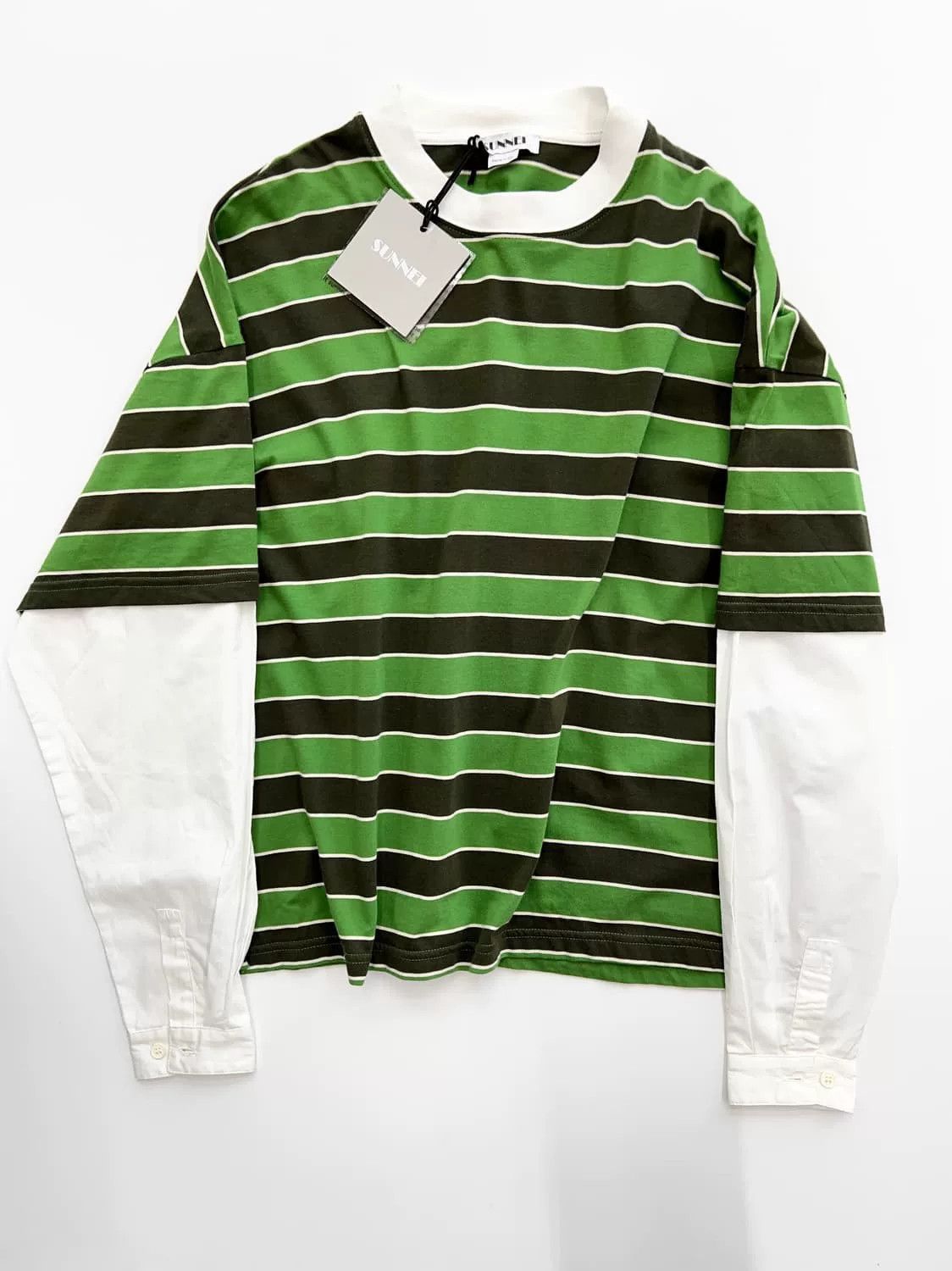 Sunnei Sunnei Spliced Striped Sweatshirt Size US M / EU 48-50 / 2 - 4 Thumbnail