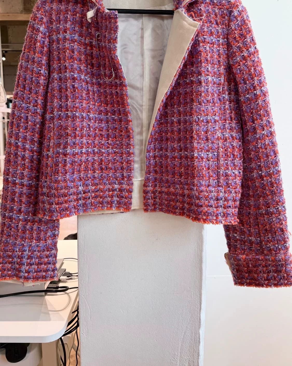 Yohji Yamamoto Yohji Yamamoto Tweed Jacket Size M / US 6-8 / IT 42-44 - 6 Thumbnail