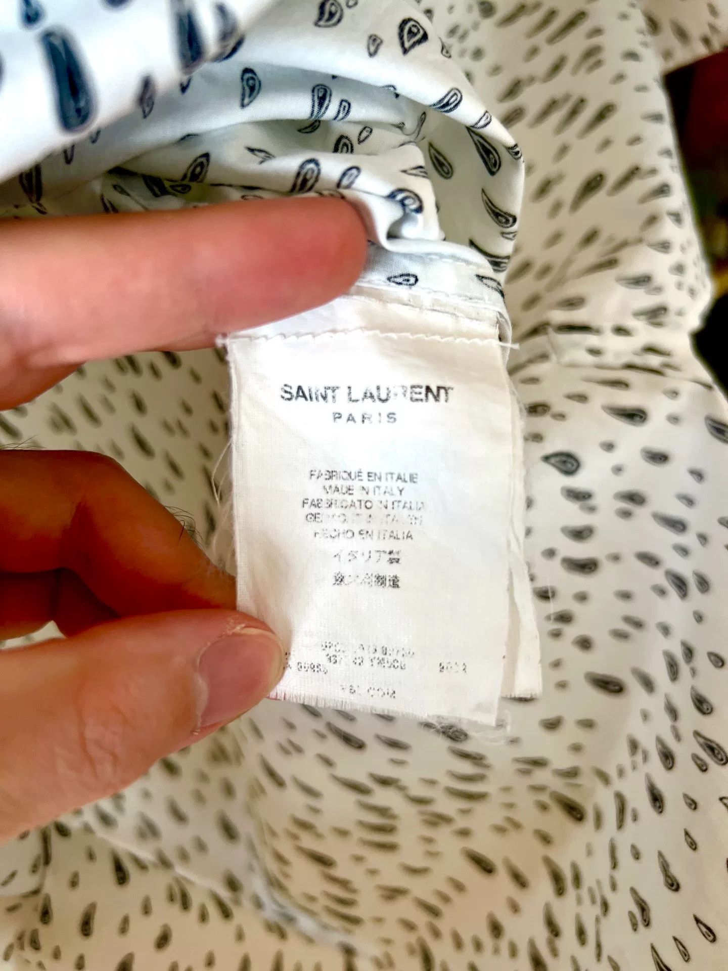 Saint Laurent Paris Saint Laurent 13SS Black White Shirt Size US M / EU 48-50 / 2 - 6 Thumbnail