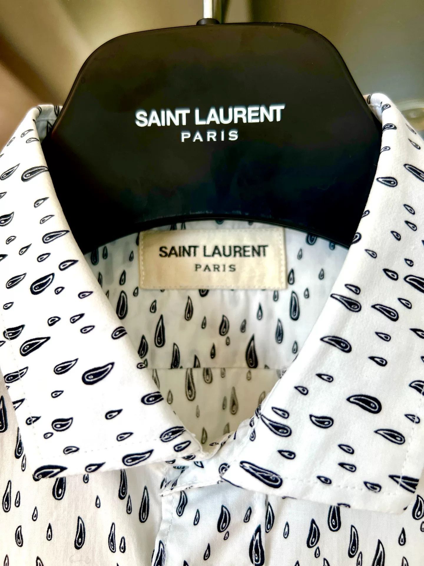 Saint Laurent Paris Saint Laurent 13SS Black White Shirt Size US M / EU 48-50 / 2 - 3 Thumbnail