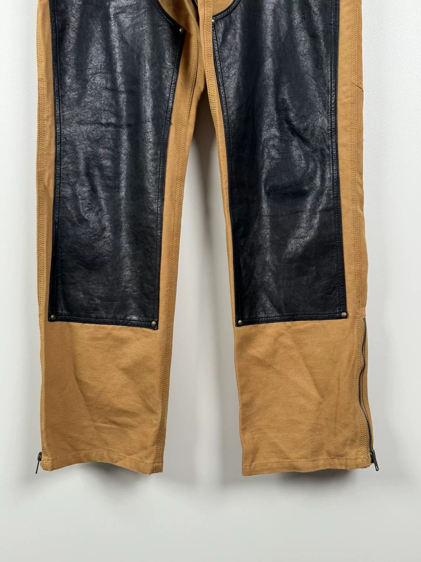 GRAILZ Grailz Double Knee Leather Patch Cargo Pants Size US 31 - 4 Thumbnail