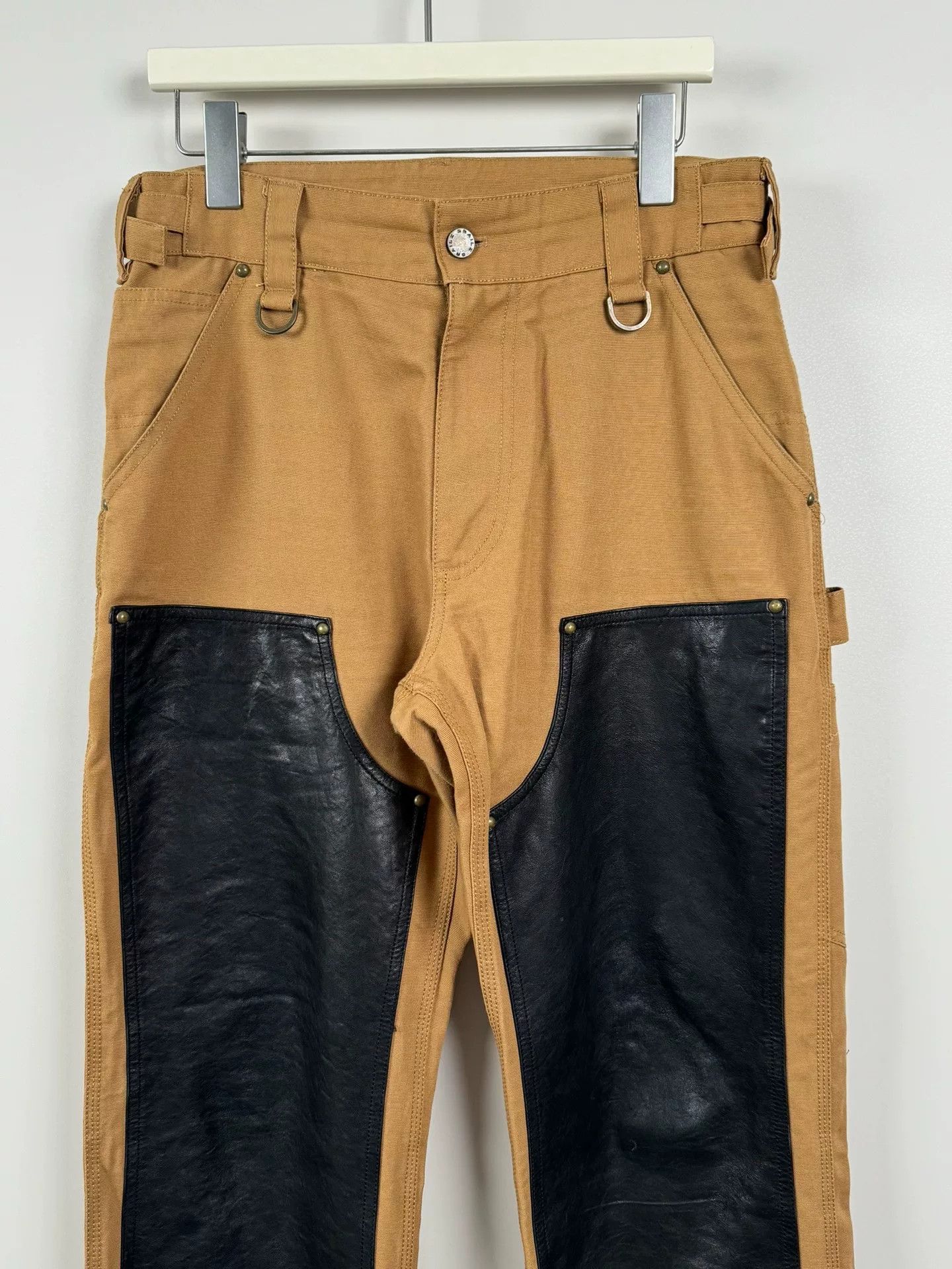 GRAILZ Grailz Double Knee Leather Patch Cargo Pants Size US 31 - 3 Thumbnail