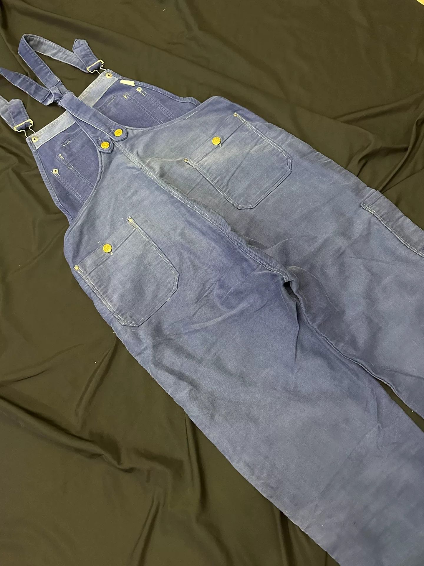 Vintage Vintage 50s French Moleskin Workwear Overalls Size US M / EU 48-50 / 2 - 9 Thumbnail