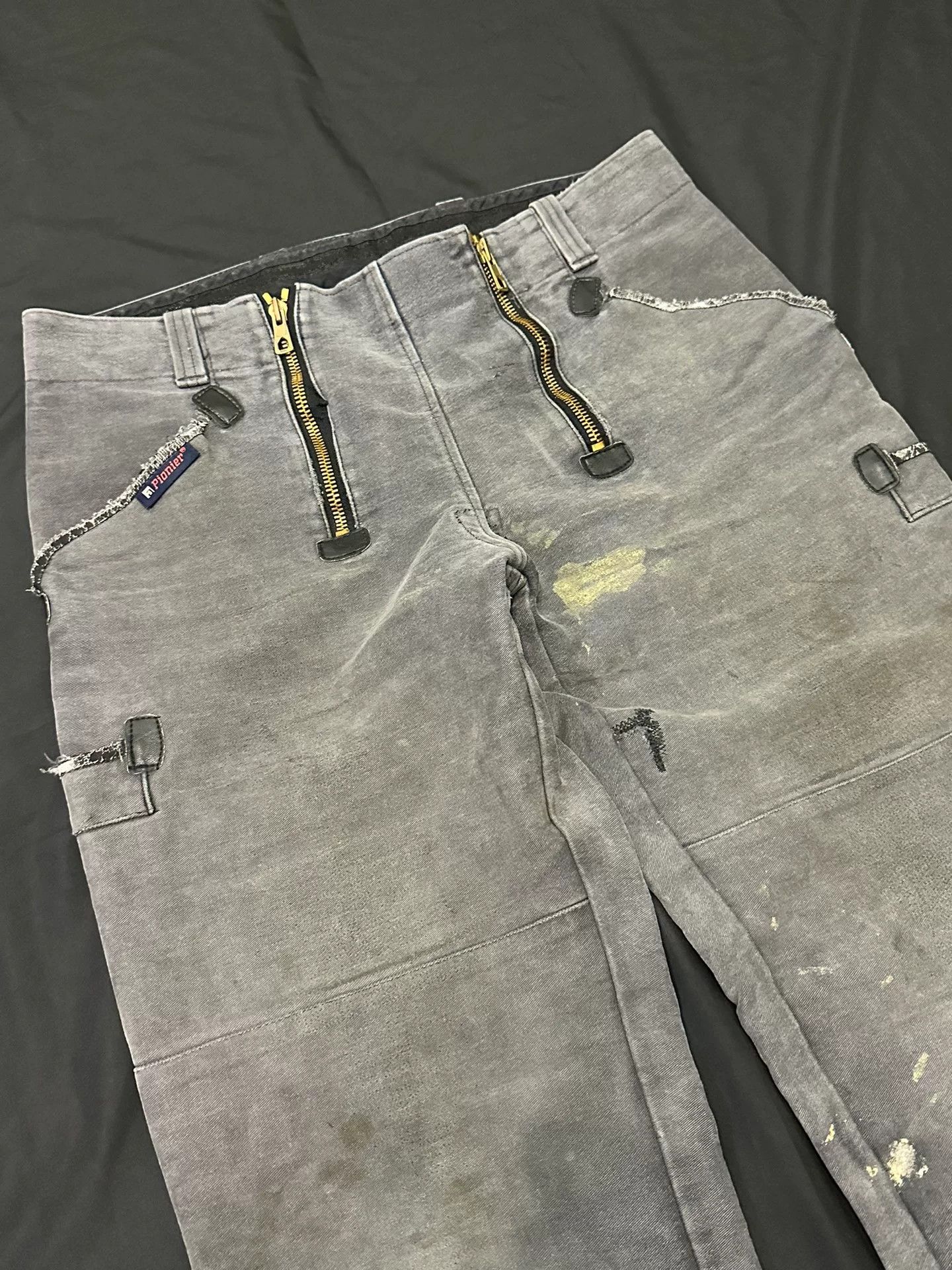 Vintage Vintage 60s German Gray Elephant Leather Pants Size US 31 - 4 Thumbnail