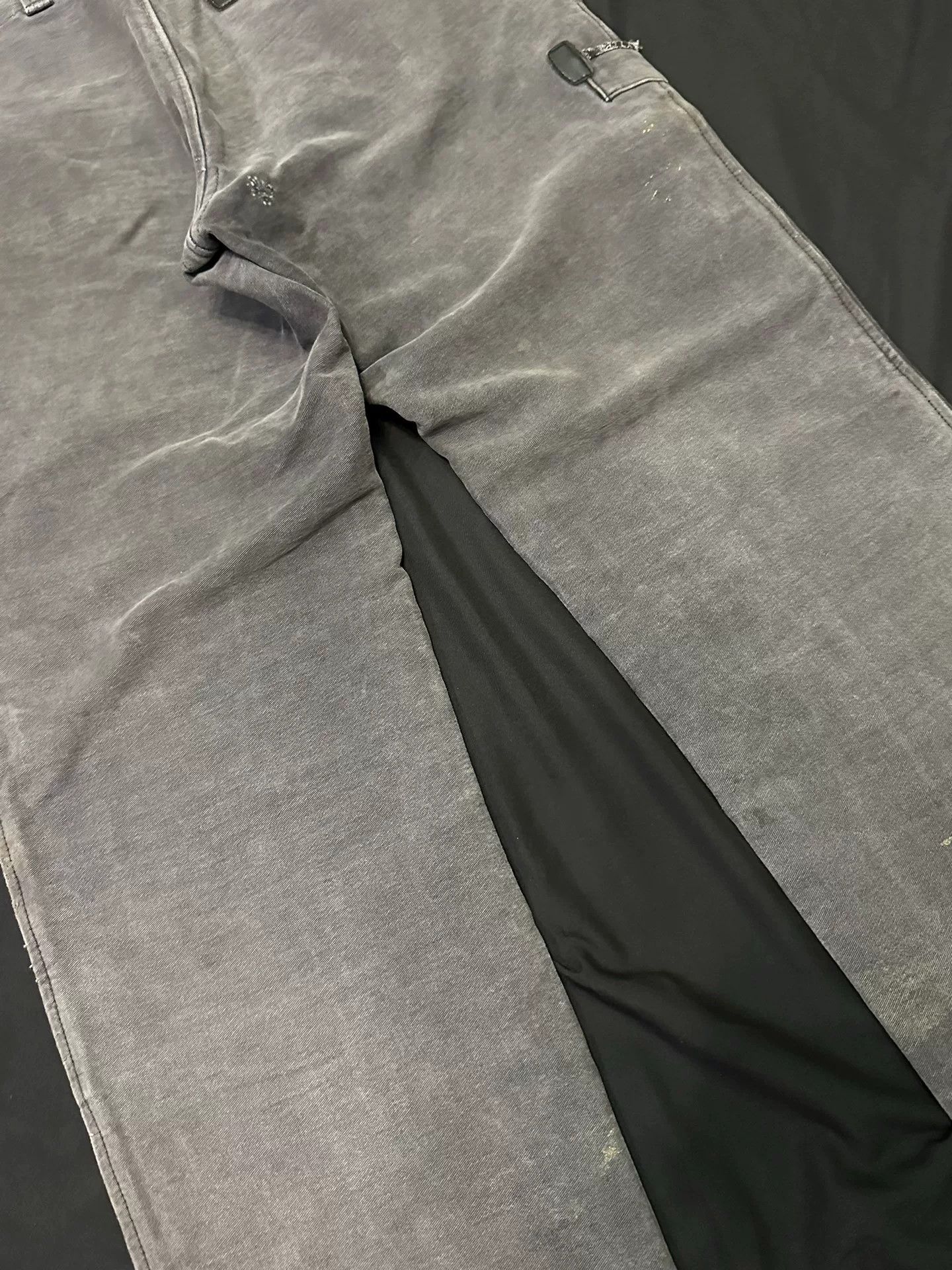 Vintage Vintage 60s German Gray Elephant Leather Pants Size US 31 - 7 Thumbnail