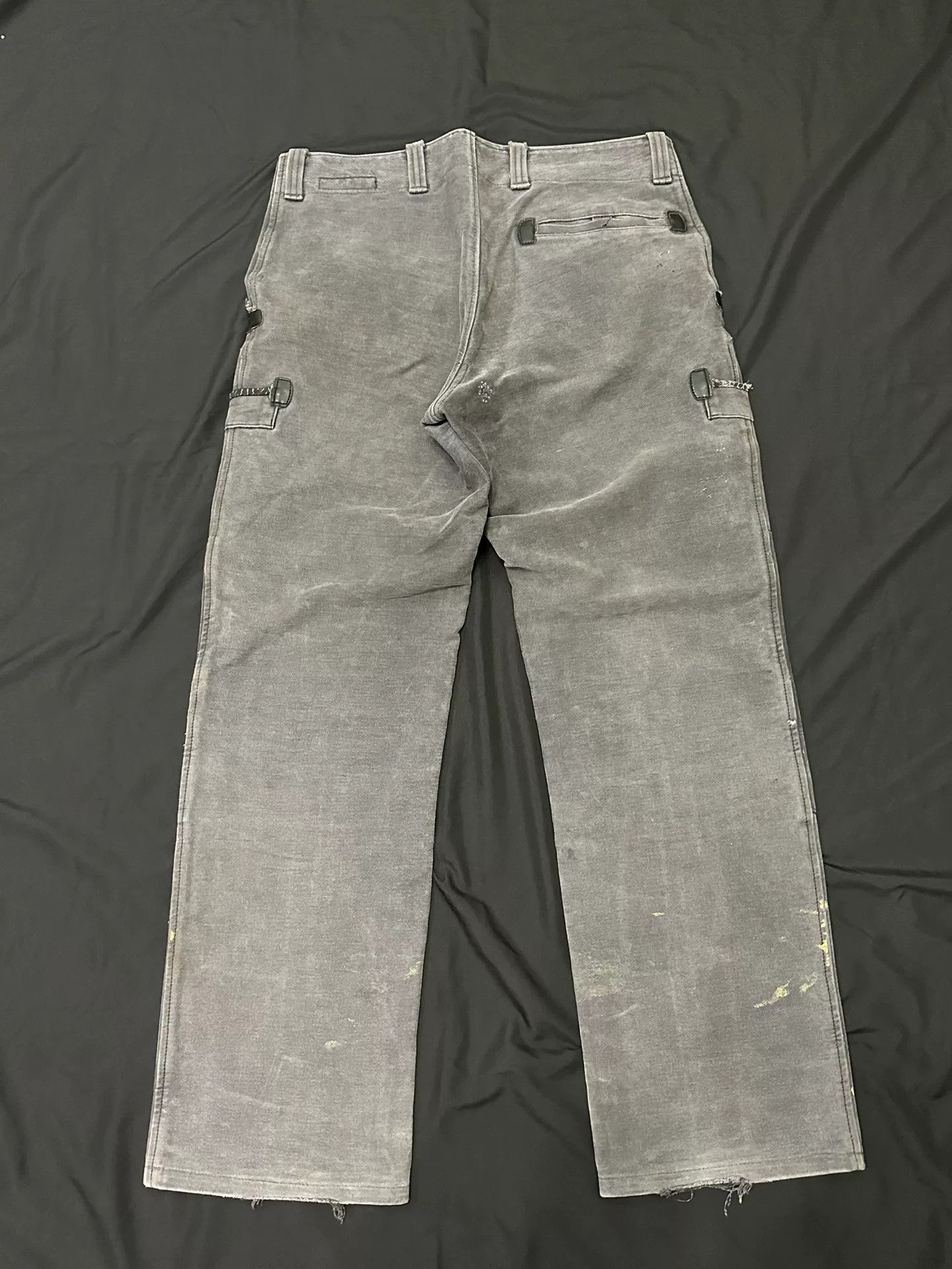 Vintage Vintage 60s German Gray Elephant Leather Pants Size US 31 - 5 Thumbnail