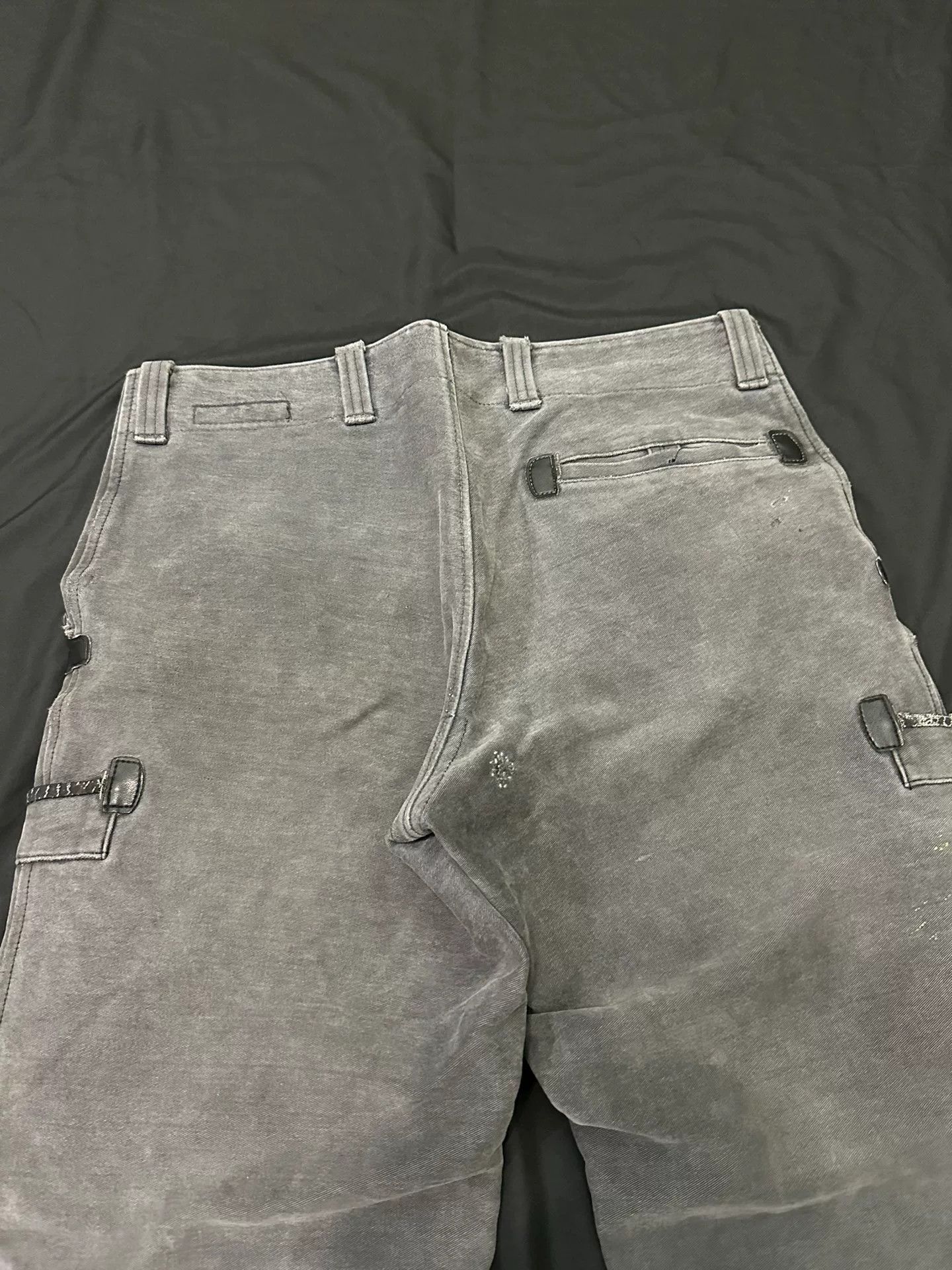 Vintage Vintage 60s German Gray Elephant Leather Pants Size US 31 - 8 Thumbnail