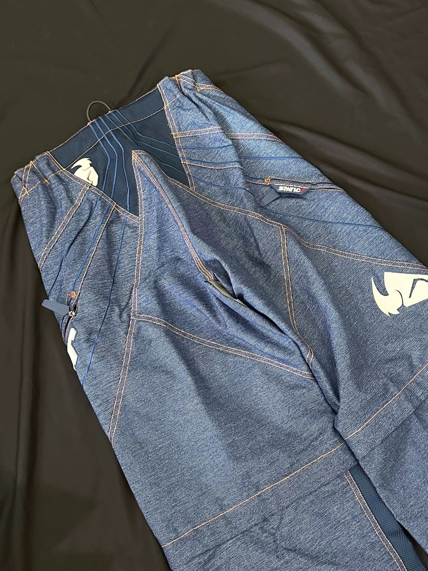 Vintage Vintage 90s Moto Cropped Jeans Size US 31 - 6 Thumbnail