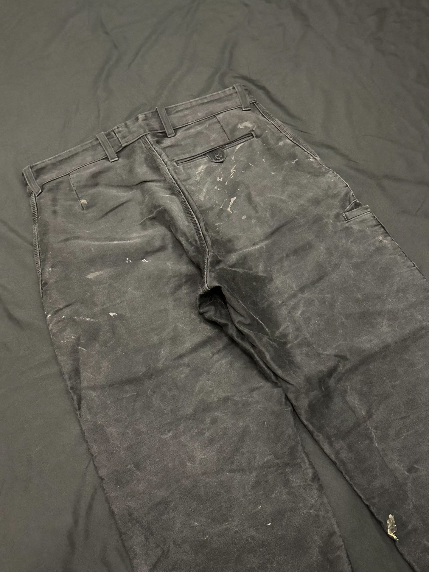 Vintage Vintage 60s French Workwear Moleskin Wide-Leg Pants Size US 31 - 8 Thumbnail