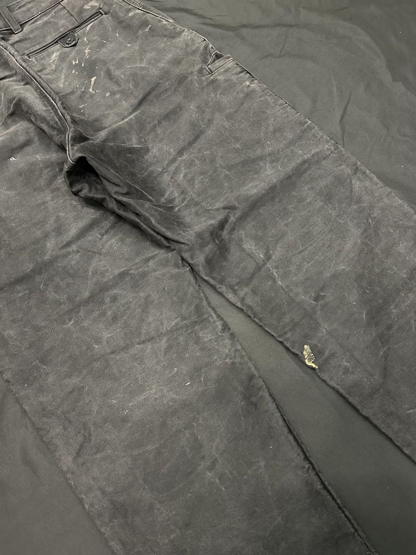 Vintage Vintage 60s French Workwear Moleskin Wide-Leg Pants Size US 31 - 7 Thumbnail