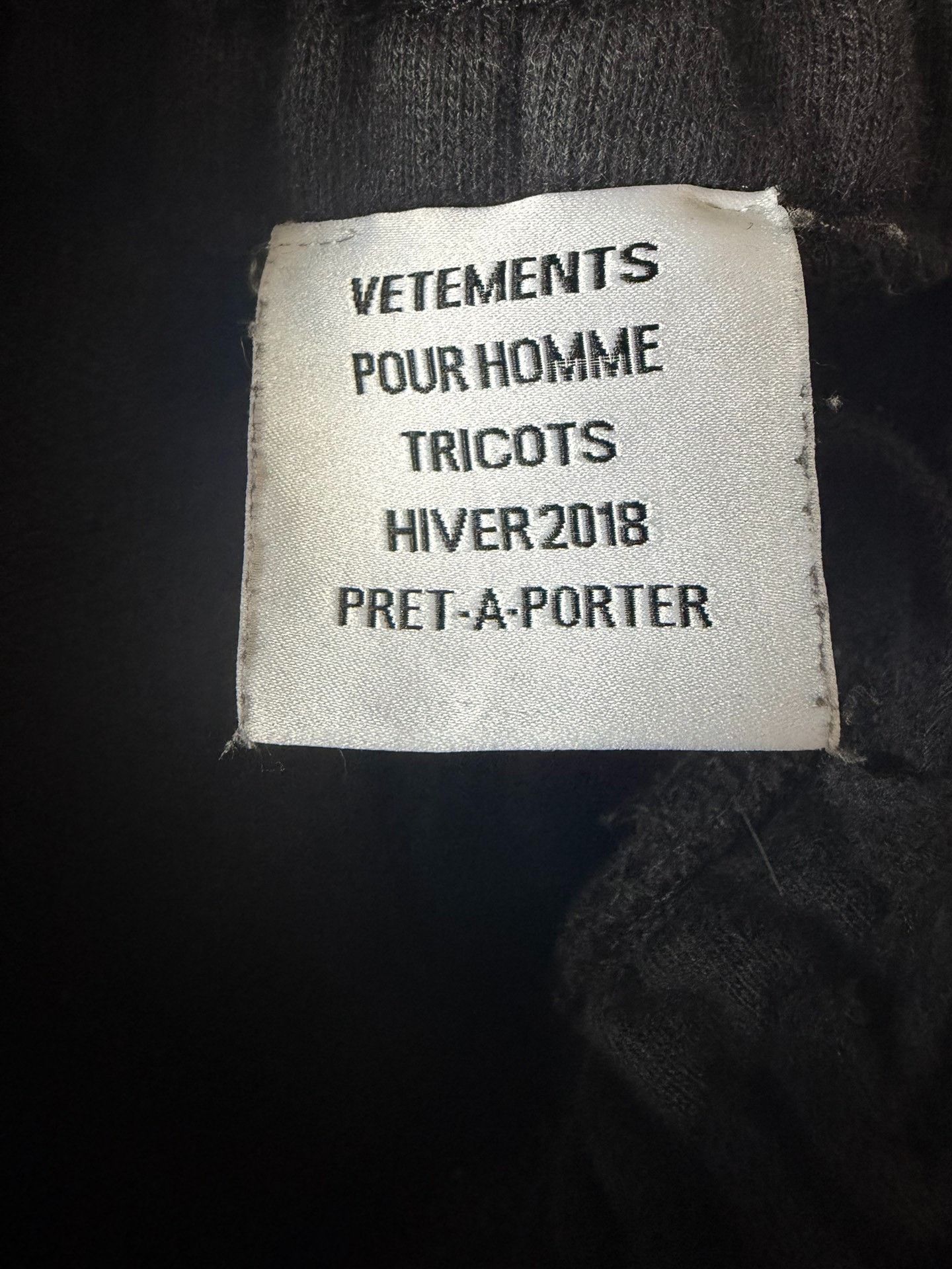 Vetements Vetements Yankees Embroidered Black Wide-Leg Pants Size US 31 - 4 Thumbnail