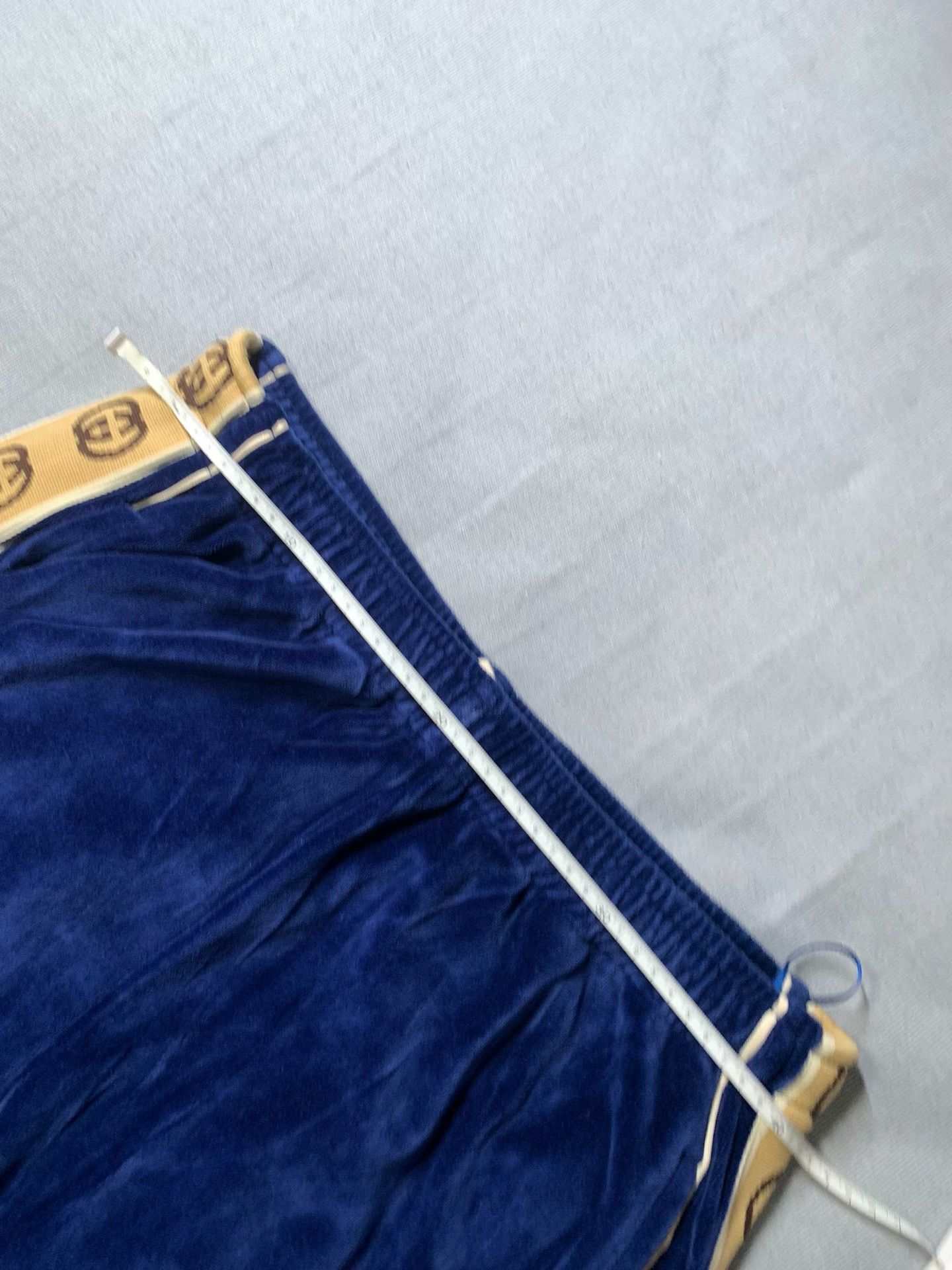Gucci Gucci Double G Embroidered Velvet Track Pants Size US 31 - 6 Thumbnail
