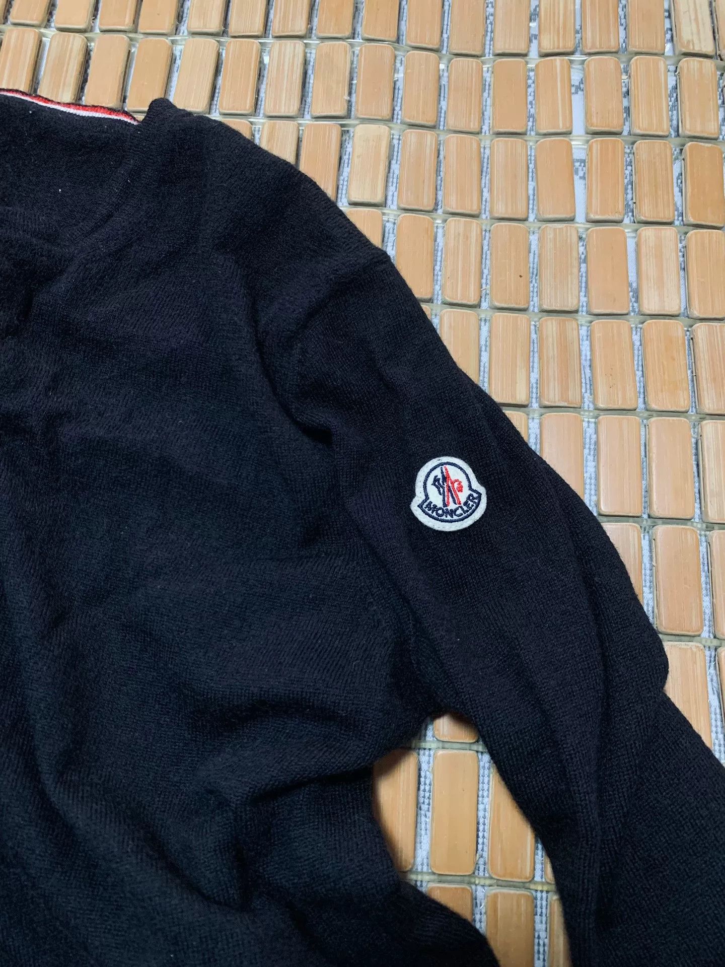 Moncler Moncler Classic Sleeve Logo Wool Sweater Size US M / EU 48-50 / 2 - 2 Thumbnail