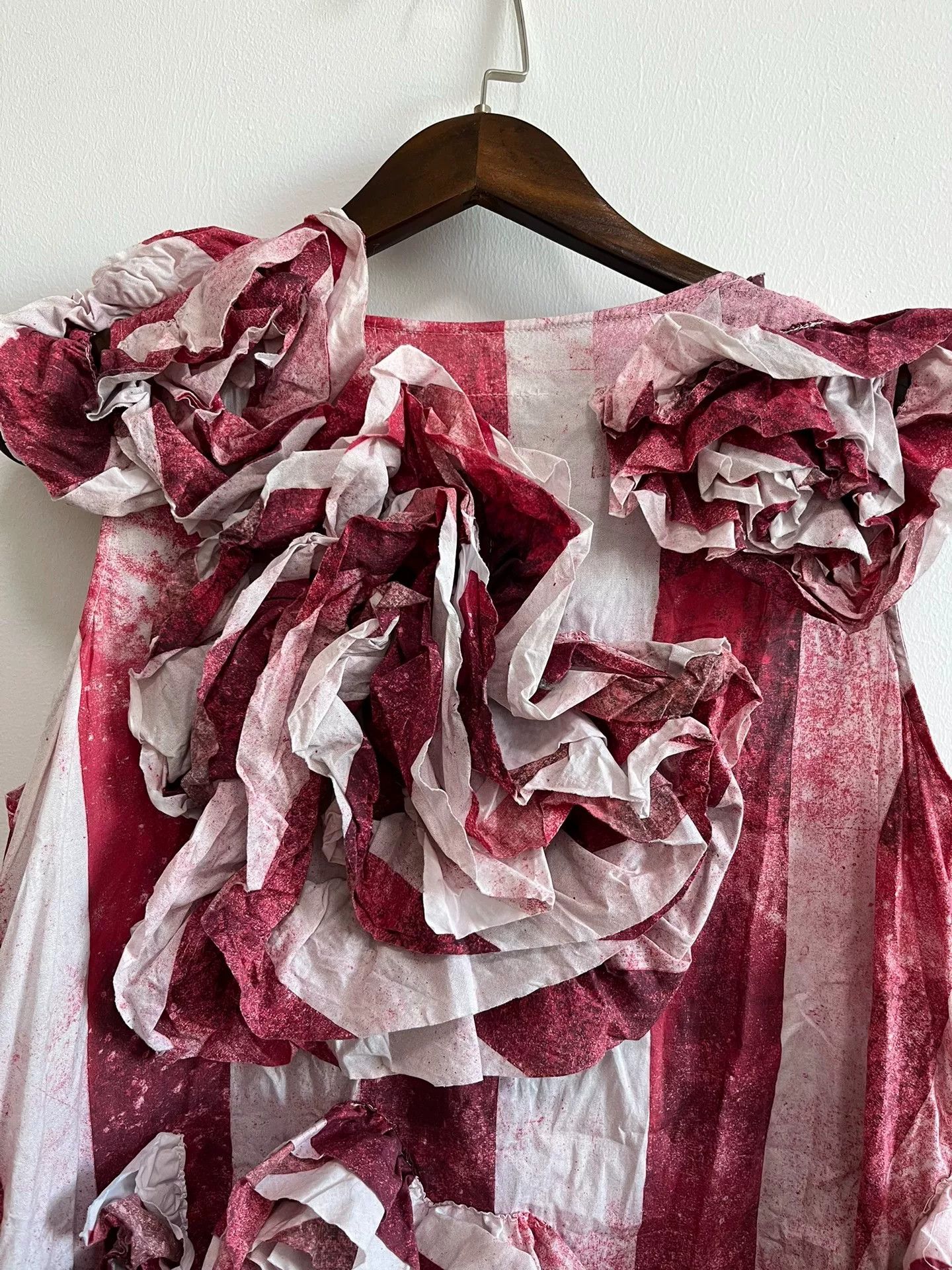 Nozomi Ishiguro Nozomi Ishiguro Pink Heart Pleat Dress Size M / US 6-8 / IT 42-44 - 7 Thumbnail