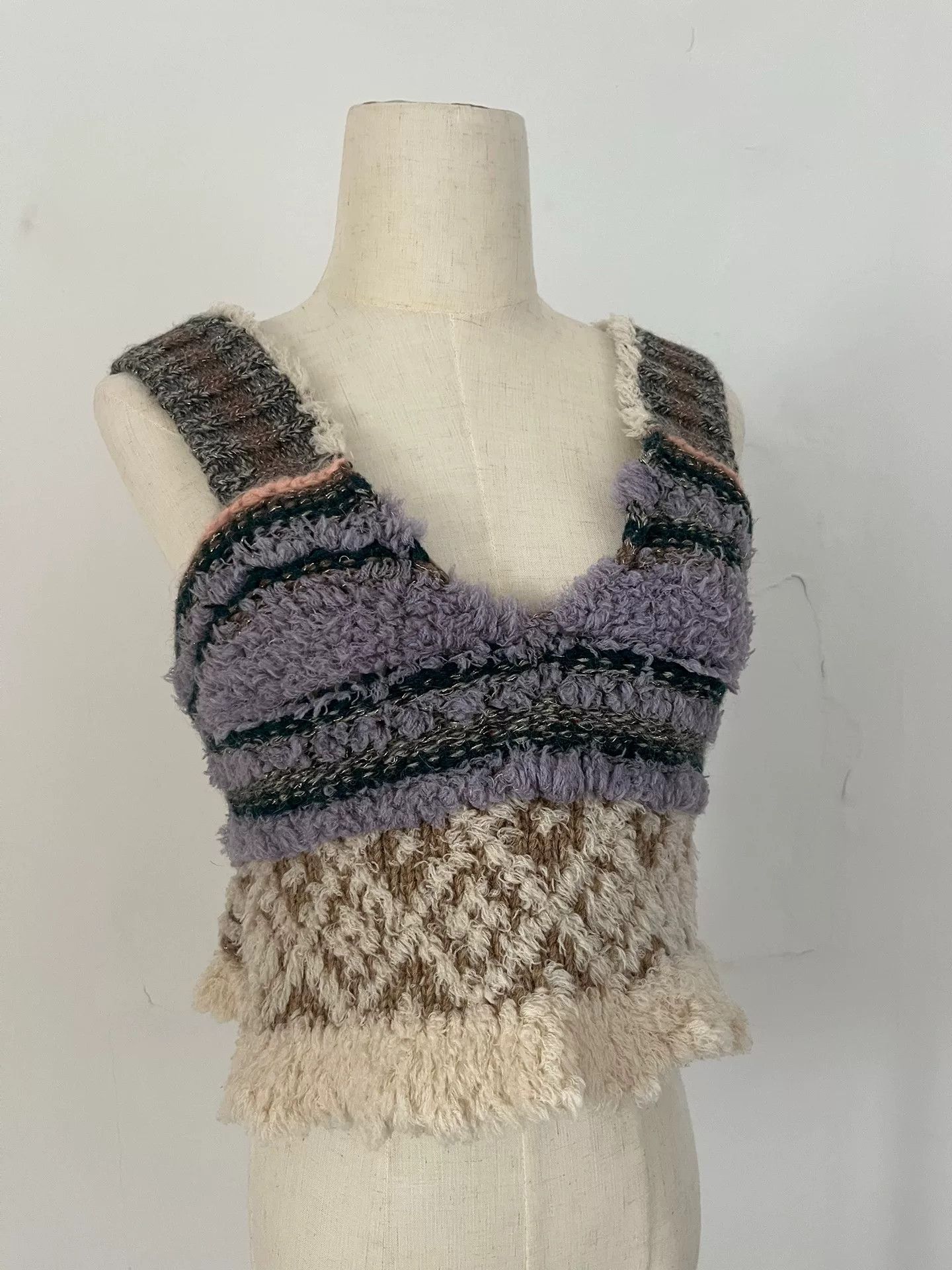 Nozomi Ishiguro Nozomi Ishiguro Knit Vest Top Size M / US 6-8 / IT 42-44 - 2 Thumbnail