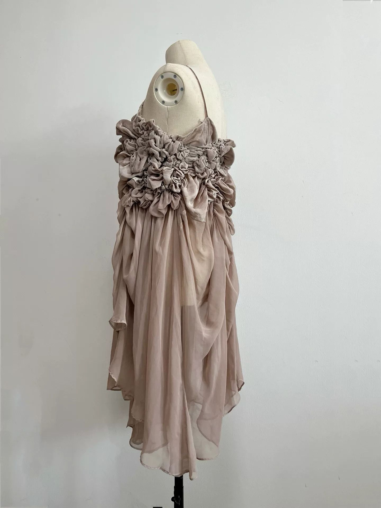 Nozomi Ishiguro Nozomi Ishiguro Pleated Spliced Dress Size M / US 6-8 / IT 42-44 - 3 Thumbnail