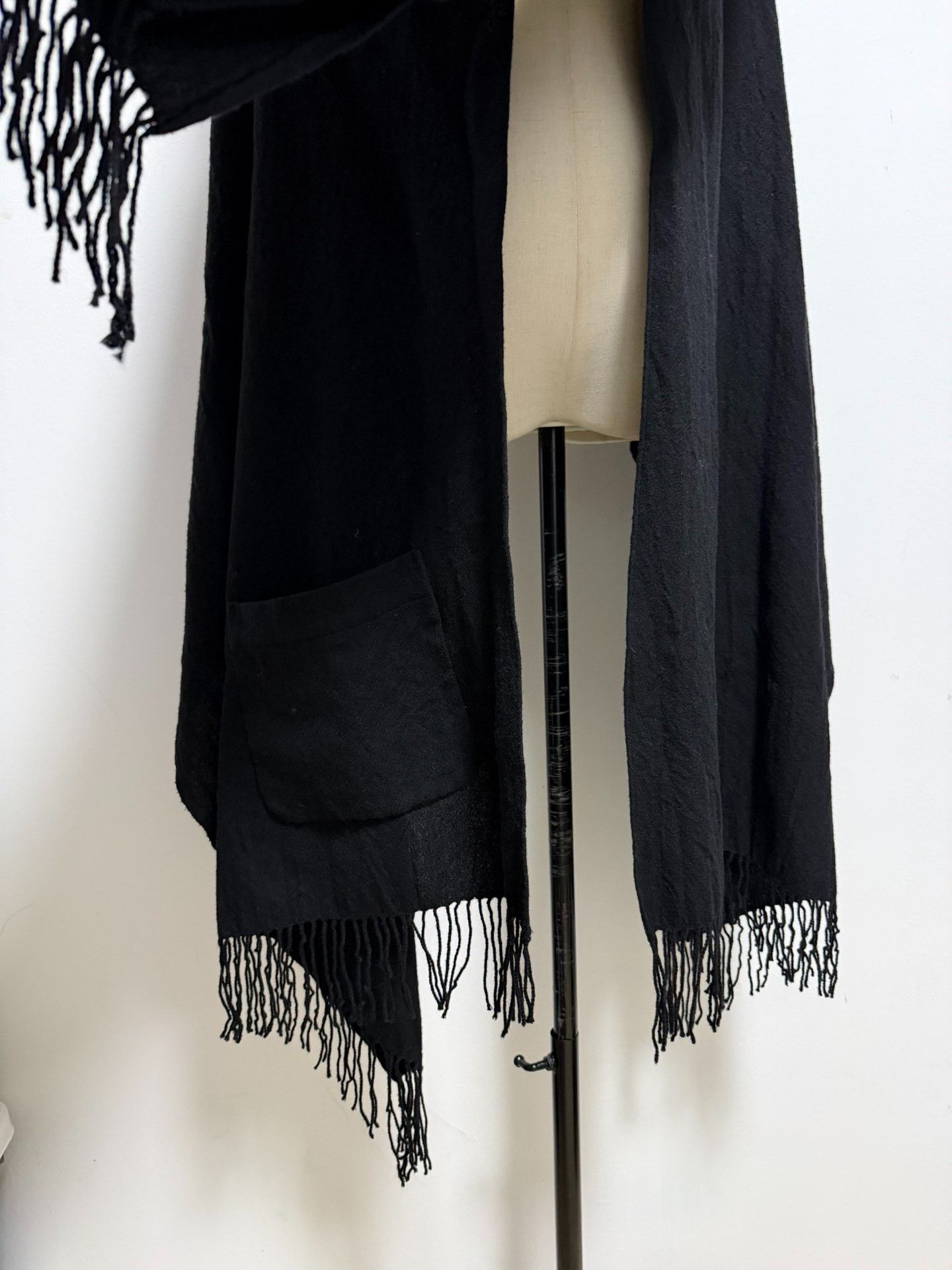 Y's Yohji Yamamoto Y's Black Wool Cape Size US M / EU 48-50 / 2 - 6 Thumbnail