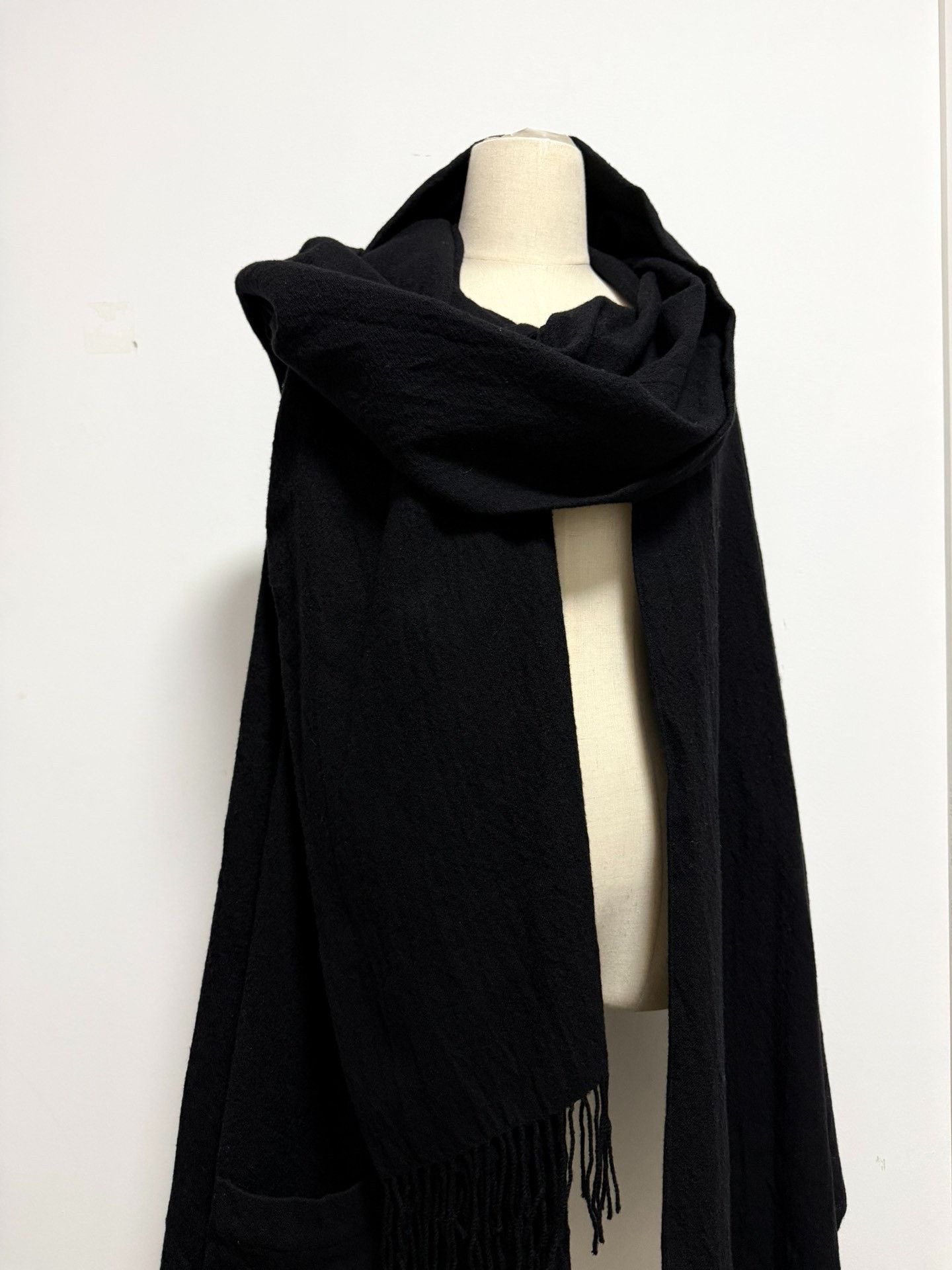Y's Yohji Yamamoto Y's Black Wool Cape Size US M / EU 48-50 / 2 - 3 Thumbnail