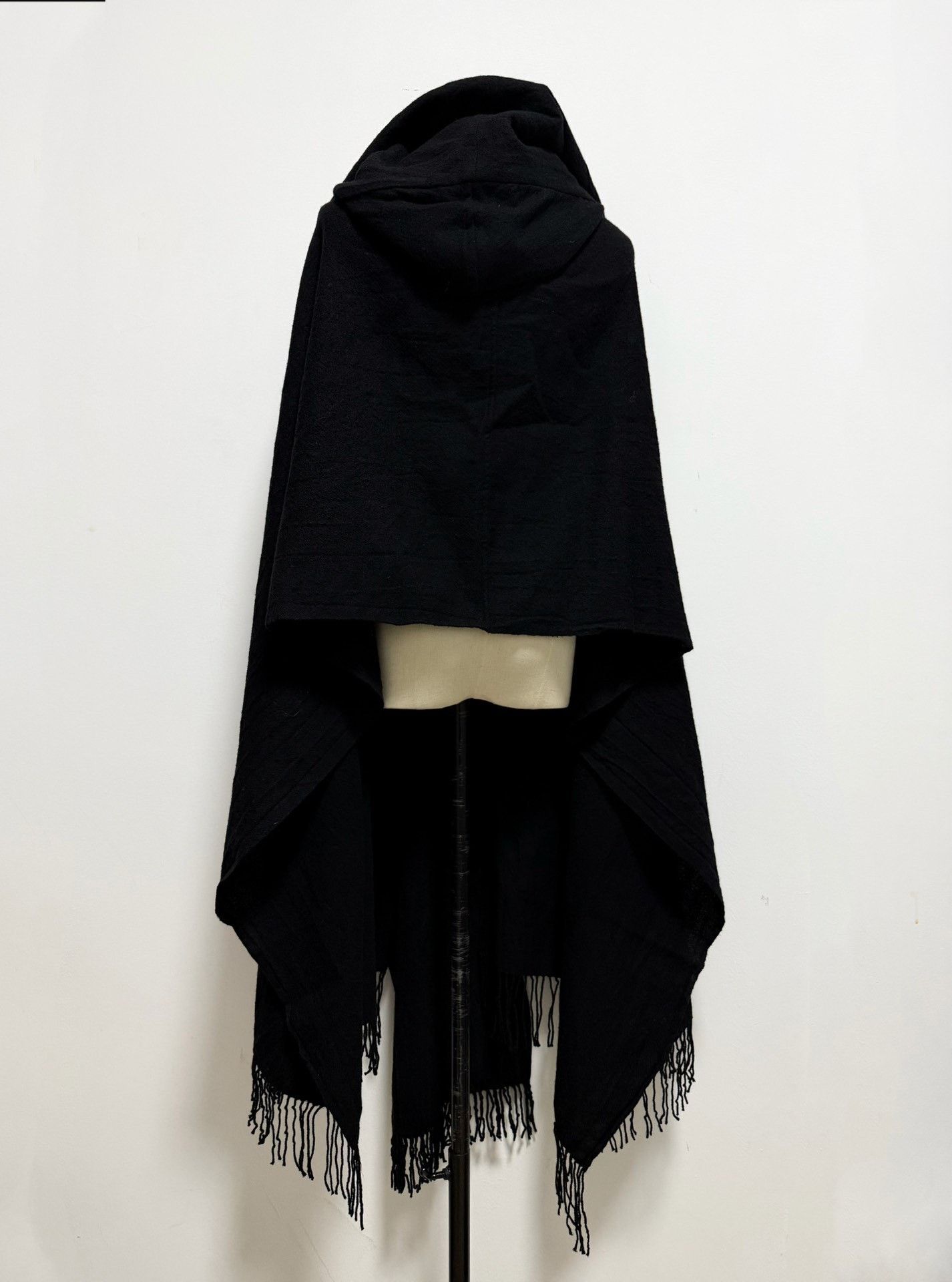 Y's Yohji Yamamoto Y's Black Wool Cape Size US M / EU 48-50 / 2 - 2 Thumbnail