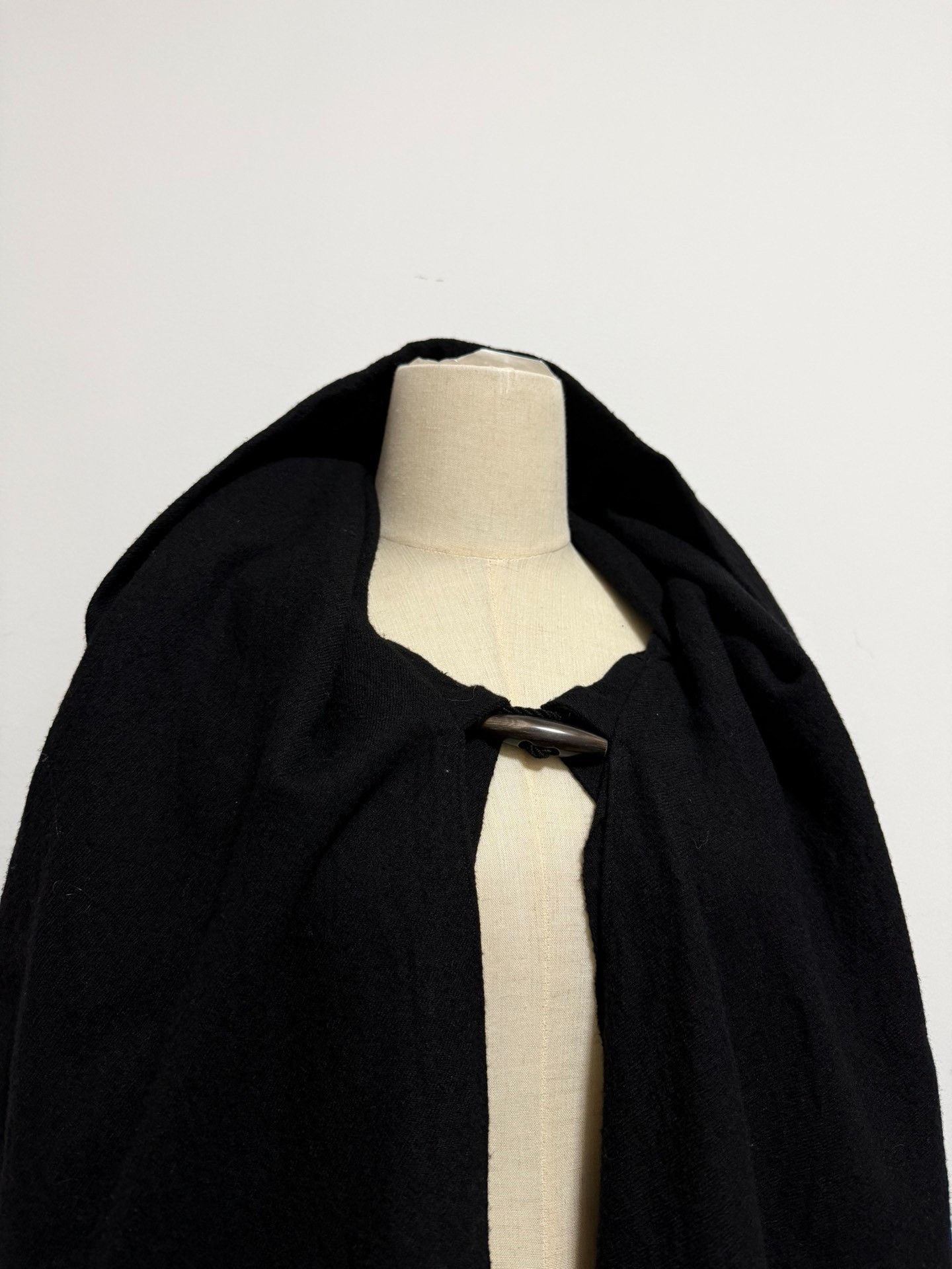 Y's Yohji Yamamoto Y's Black Wool Cape Size US M / EU 48-50 / 2 - 4 Thumbnail