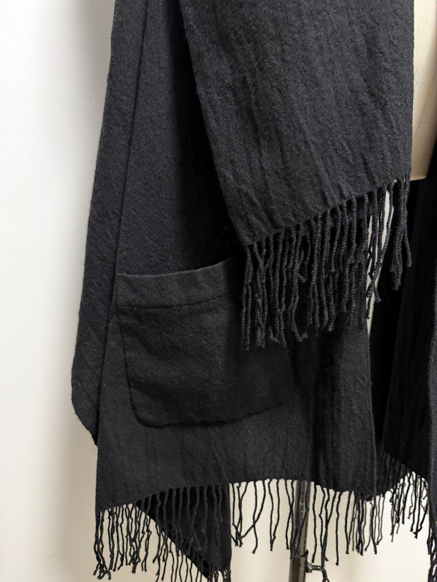 Y's Yohji Yamamoto Y's Black Wool Cape Size US M / EU 48-50 / 2 - 5 Thumbnail