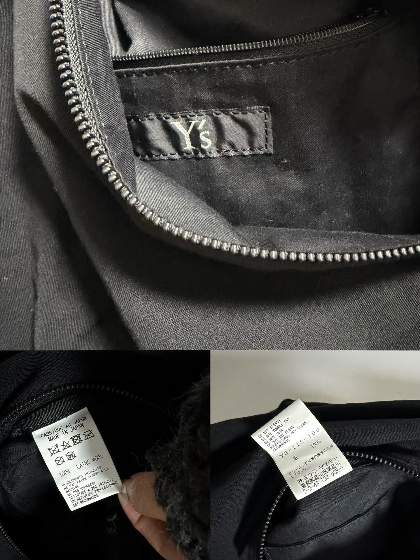 Y's Yohji Yamamoto Y's Black Wool Cape Size US M / EU 48-50 / 2 - 7 Thumbnail