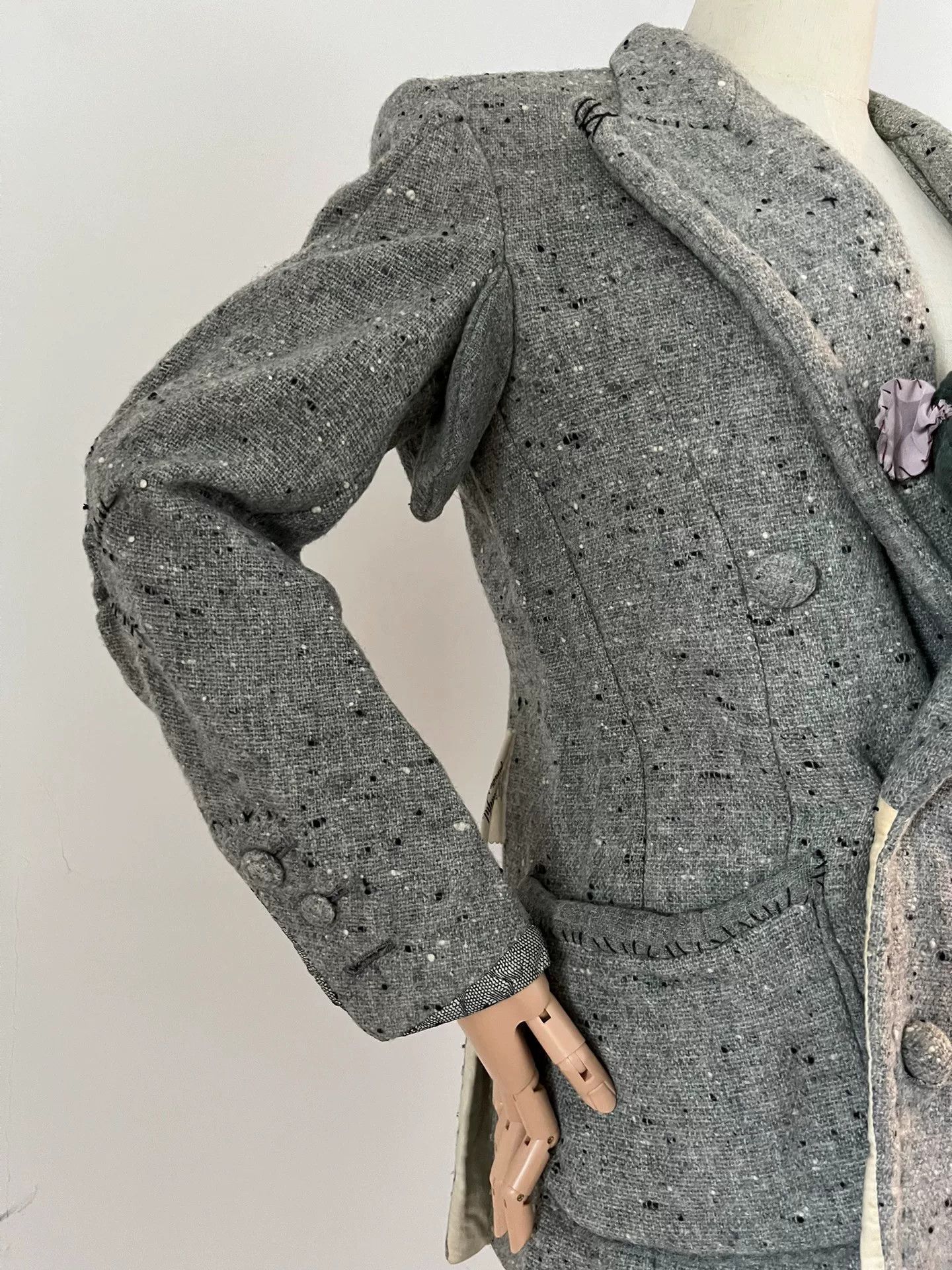 Undercover Undercover Gray Women's Suit Jacket Size M / US 6-8 / IT 42-44 - 4 Thumbnail