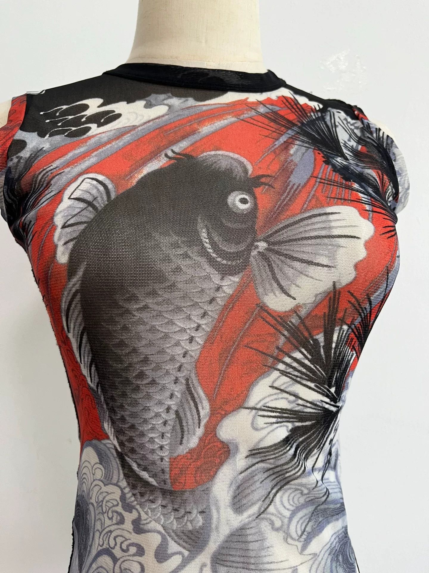 Jean Paul Gaultier Jean Paul Gaultier Koi Fish Mesh Top Size M / US 6-8 / IT 42-44 - 2 Thumbnail