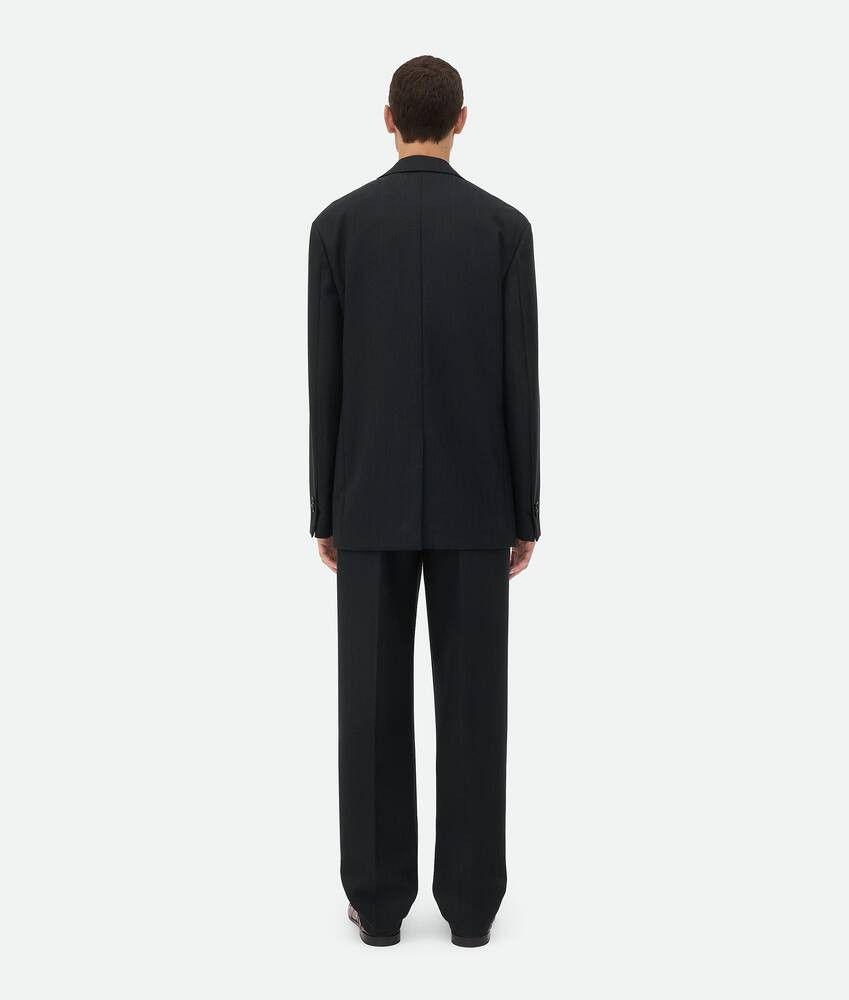 Bottega Veneta Striped Wool Jacket in Black/dark blue Size US XL / EU 56 / 4 - 3 Thumbnail