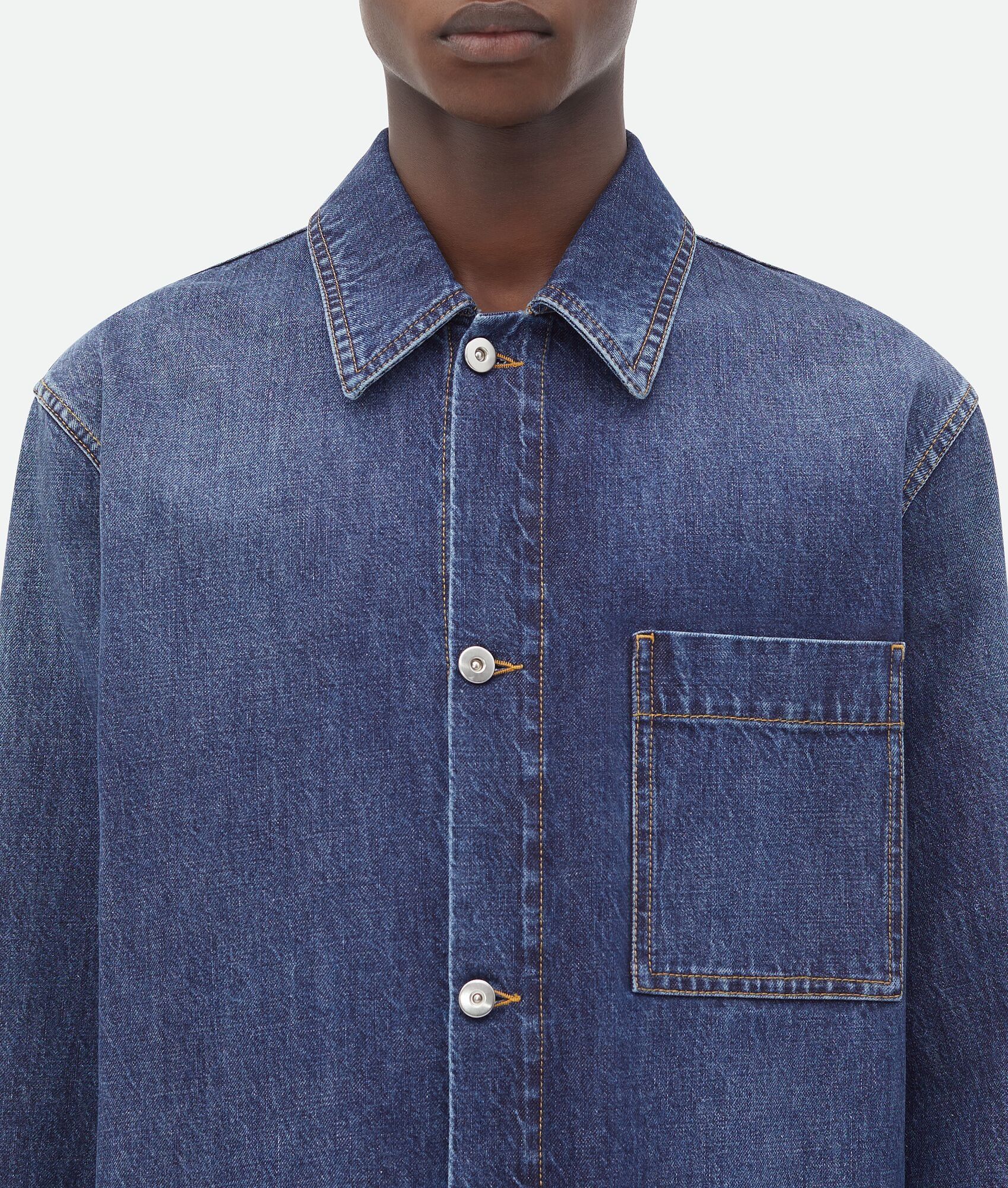Bottega Veneta Medium Wash Denim Jacket Size US XS / EU 42 / 0 - 4 Thumbnail