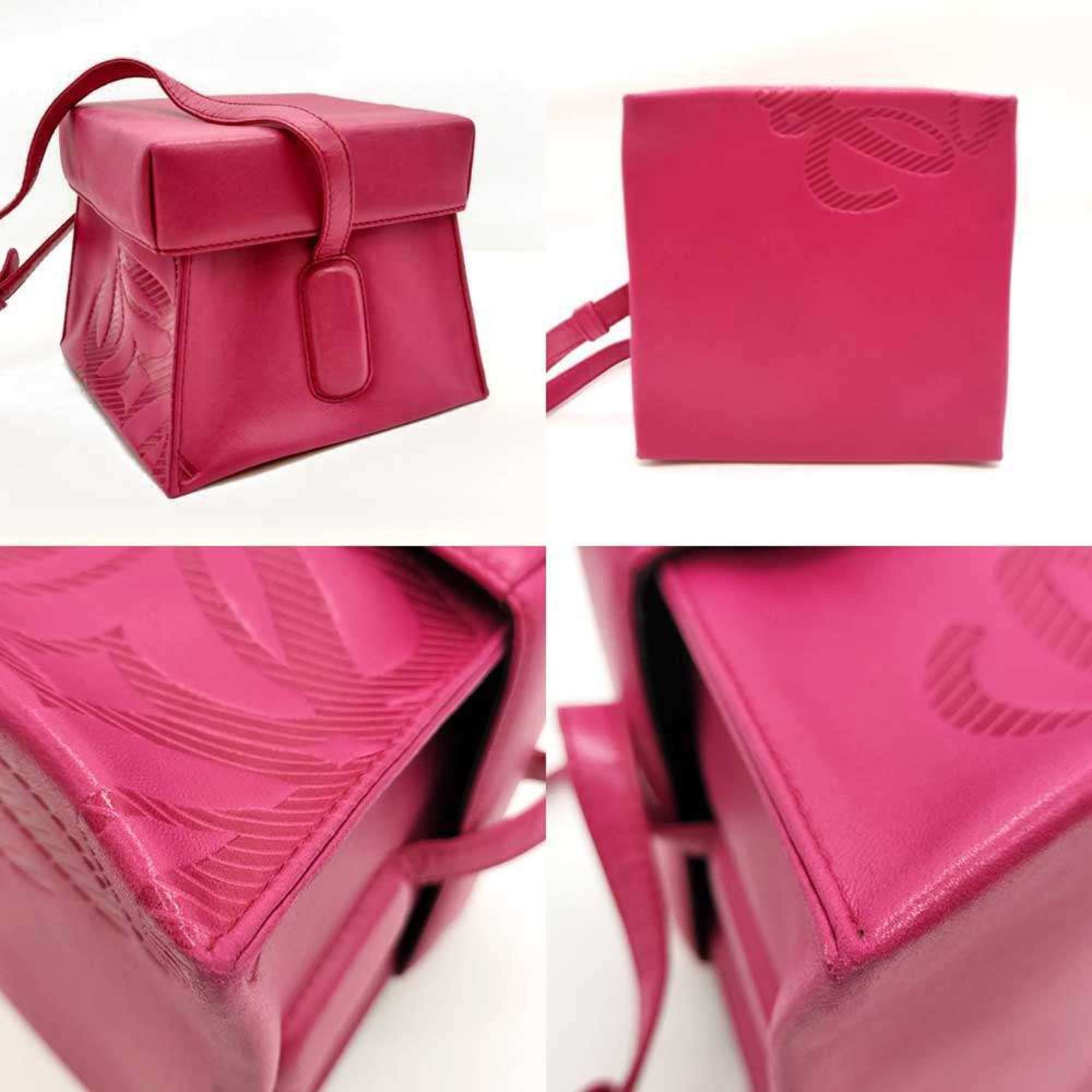 Loewe Loewe Shoulder Bag, Trapezoidal/Box Shape, Pink Lambskin Leather, Anagram Pattern, Women's LOEWE Size ONE SIZE - 3 Thumbnail