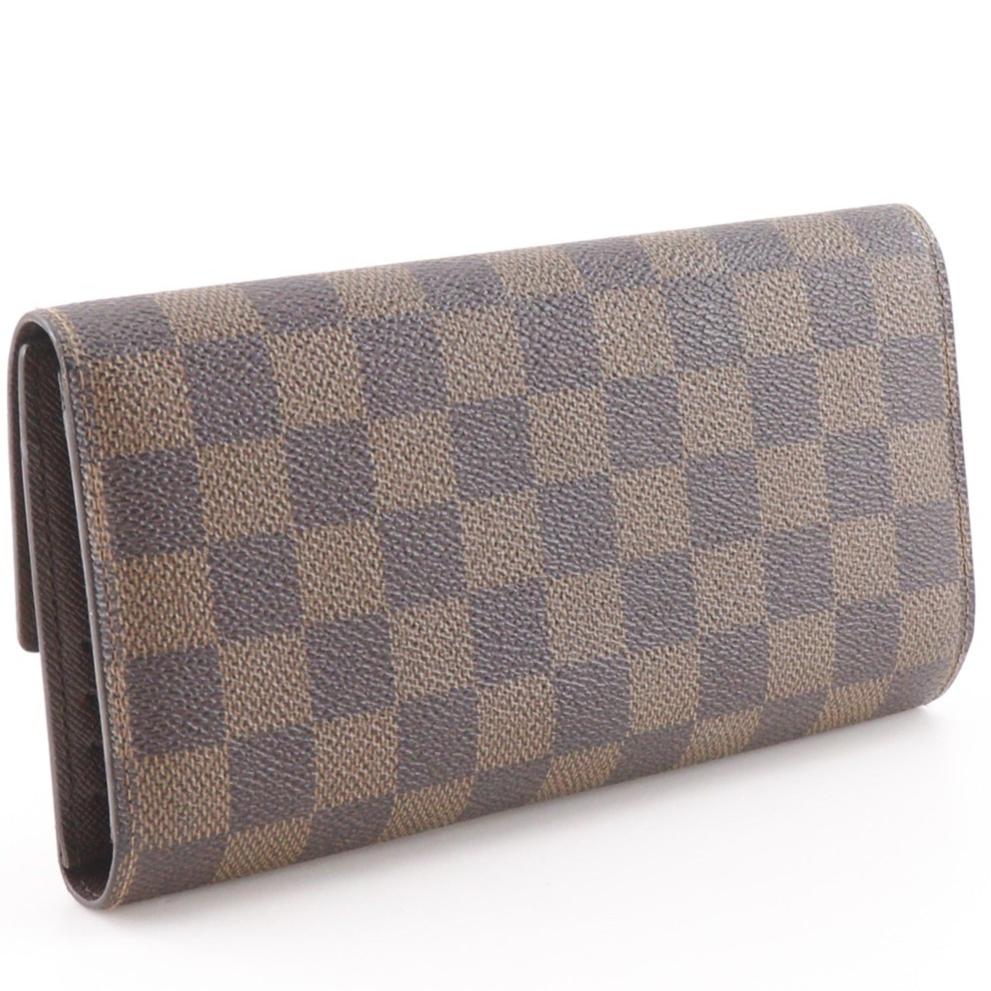Louis Vuitton Louis Vuitton Portefeuille International Long Wallet N61217 Damier Canvas 2009 Brown TH4079 Snap Button Unisex Size ONE SIZE - 3 Thumbnail
