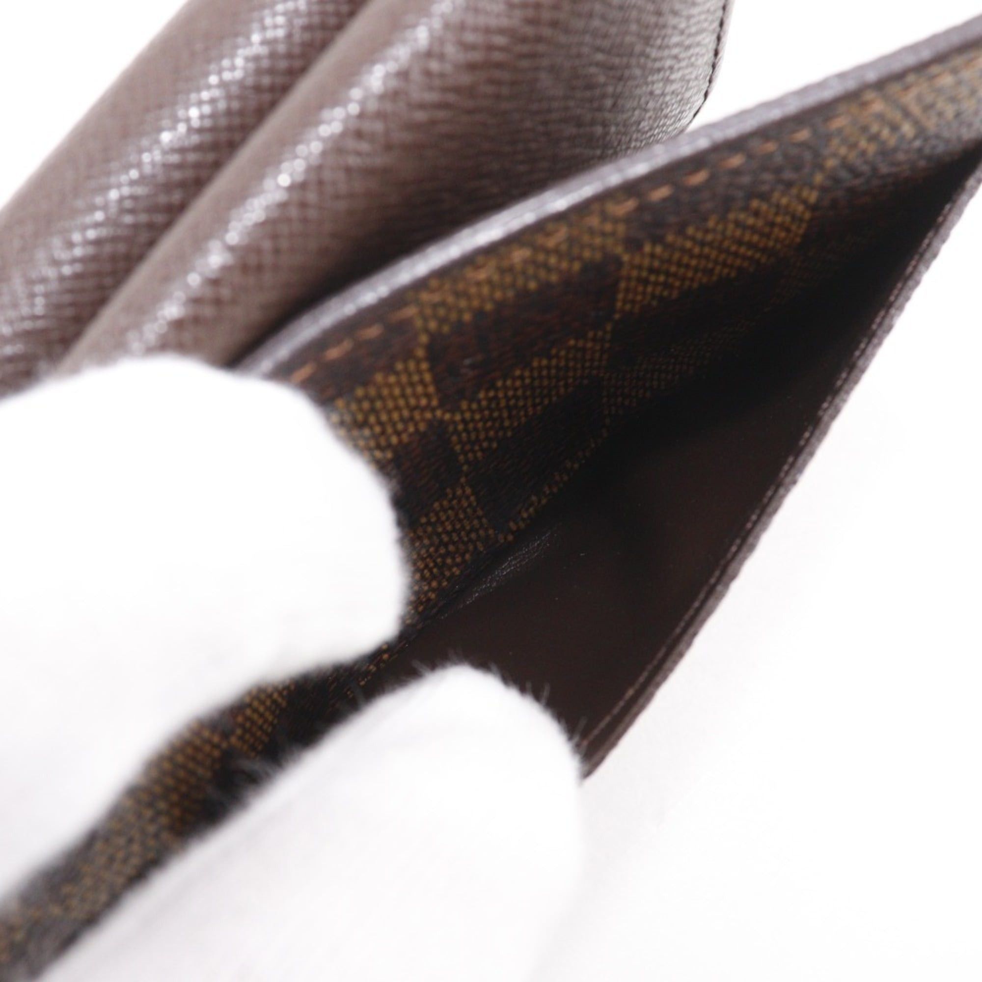 Louis Vuitton Louis Vuitton Portefeuille International Long Wallet N61217 Damier Canvas 2009 Brown TH4079 Snap Button Unisex Size ONE SIZE - 9 Thumbnail