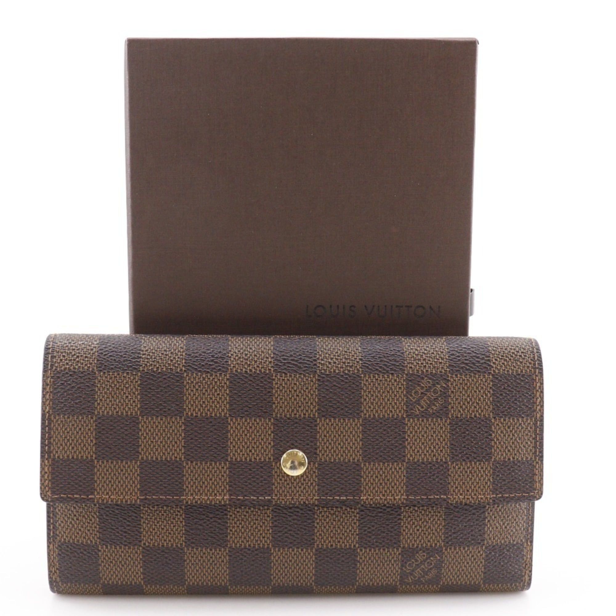 Louis Vuitton Louis Vuitton Portefeuille International Long Wallet N61217 Damier Canvas 2009 Brown TH4079 Snap Button Unisex Size ONE SIZE - 16 Thumbnail