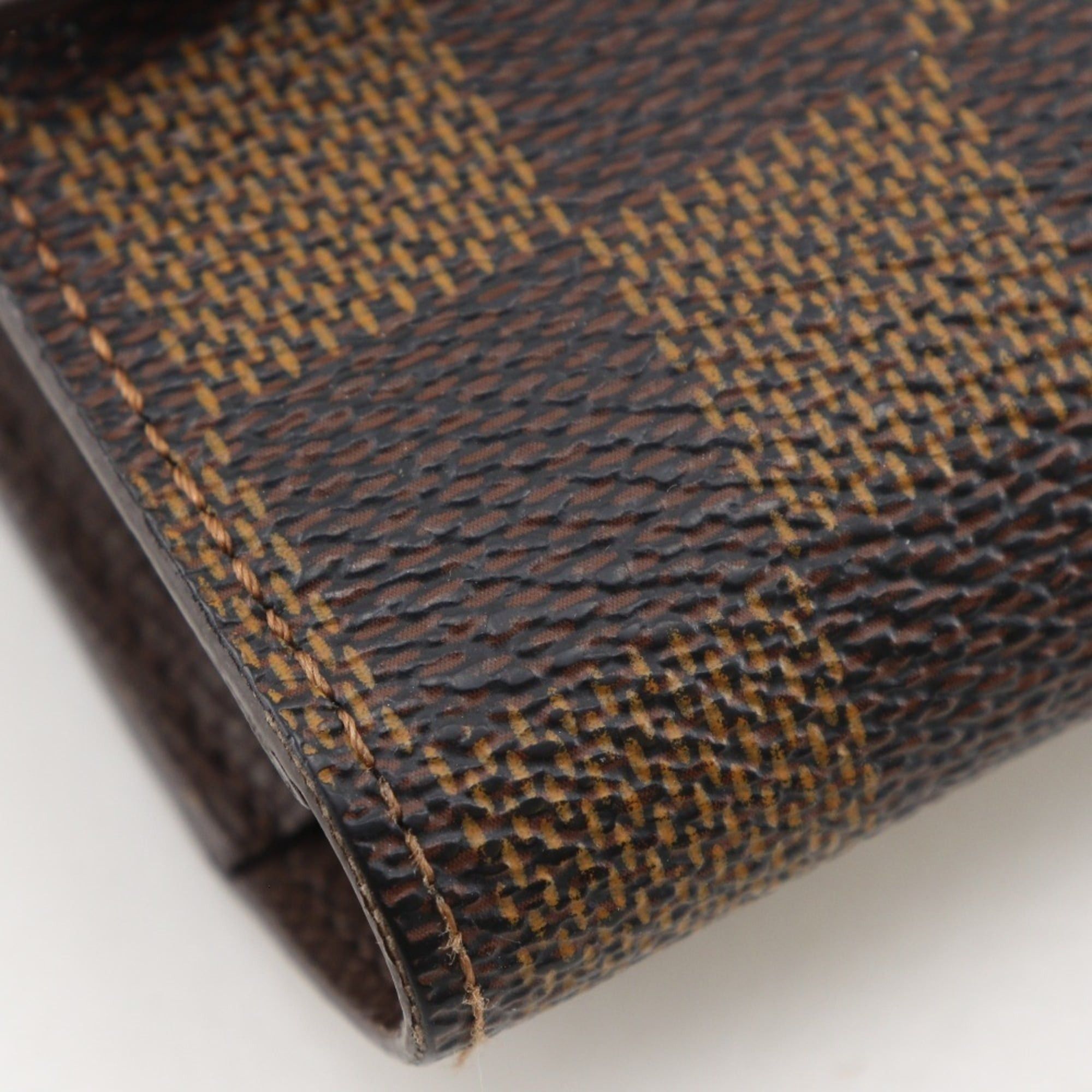 Louis Vuitton Louis Vuitton Portefeuille International Long Wallet N61217 Damier Canvas 2009 Brown TH4079 Snap Button Unisex Size ONE SIZE - 4 Thumbnail