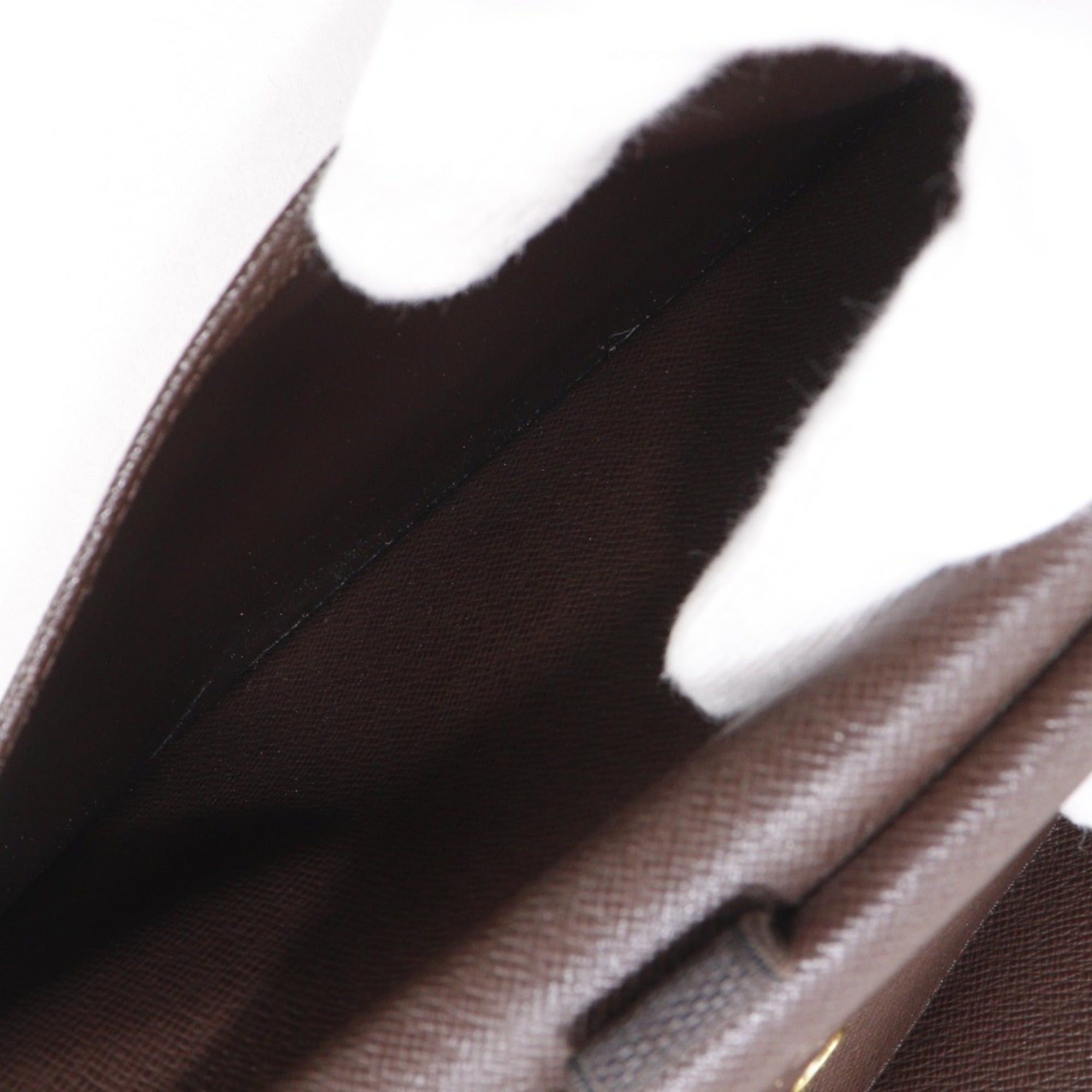 Louis Vuitton Louis Vuitton Portefeuille International Long Wallet N61217 Damier Canvas 2009 Brown TH4079 Snap Button Unisex Size ONE SIZE - 11 Thumbnail