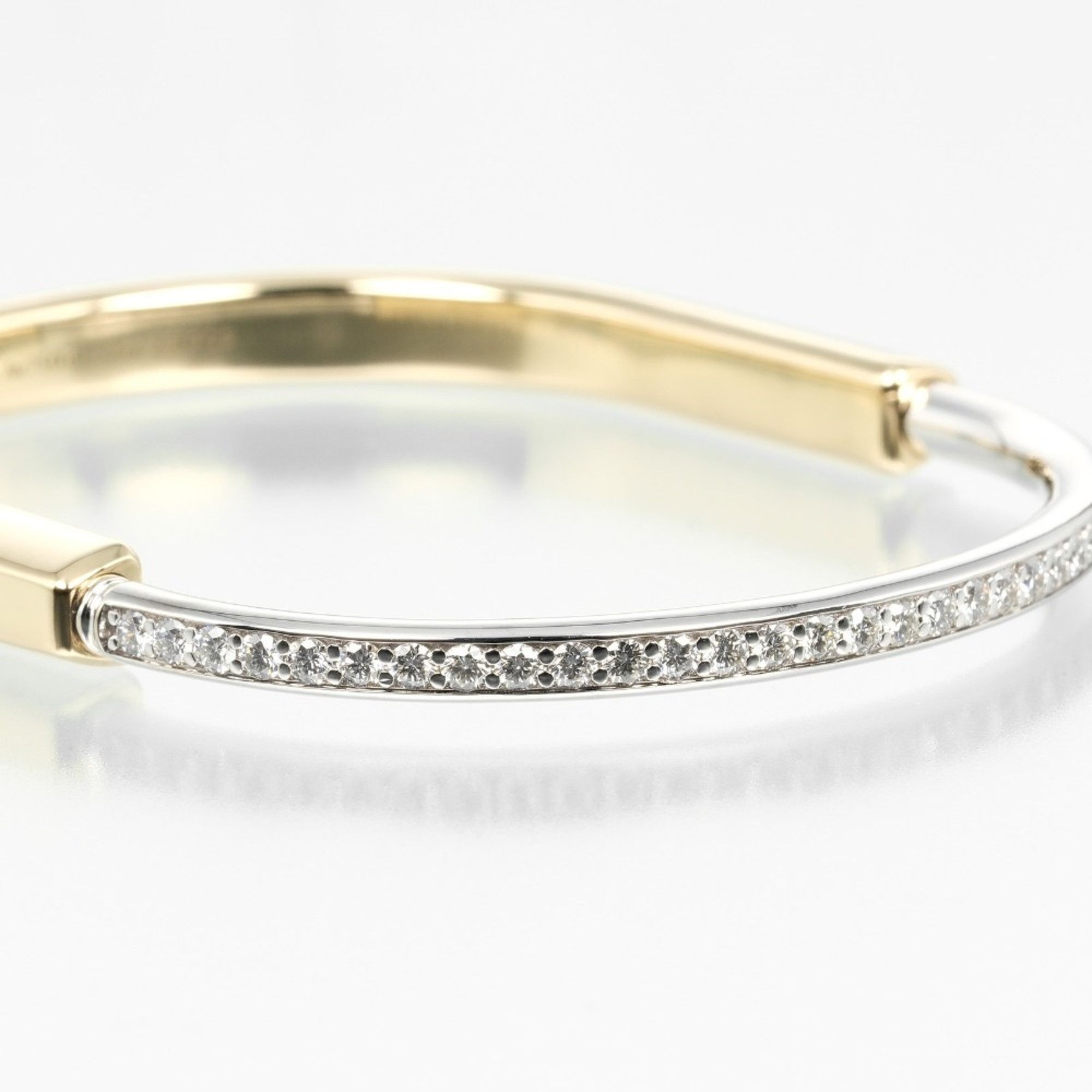 Tiffany & Co. Tiffany & Co. Lock Bracelet, 18K Yellow Gold x White Diamond, Approx. 38g, Women's. Size ONE SIZE - 5 Thumbnail