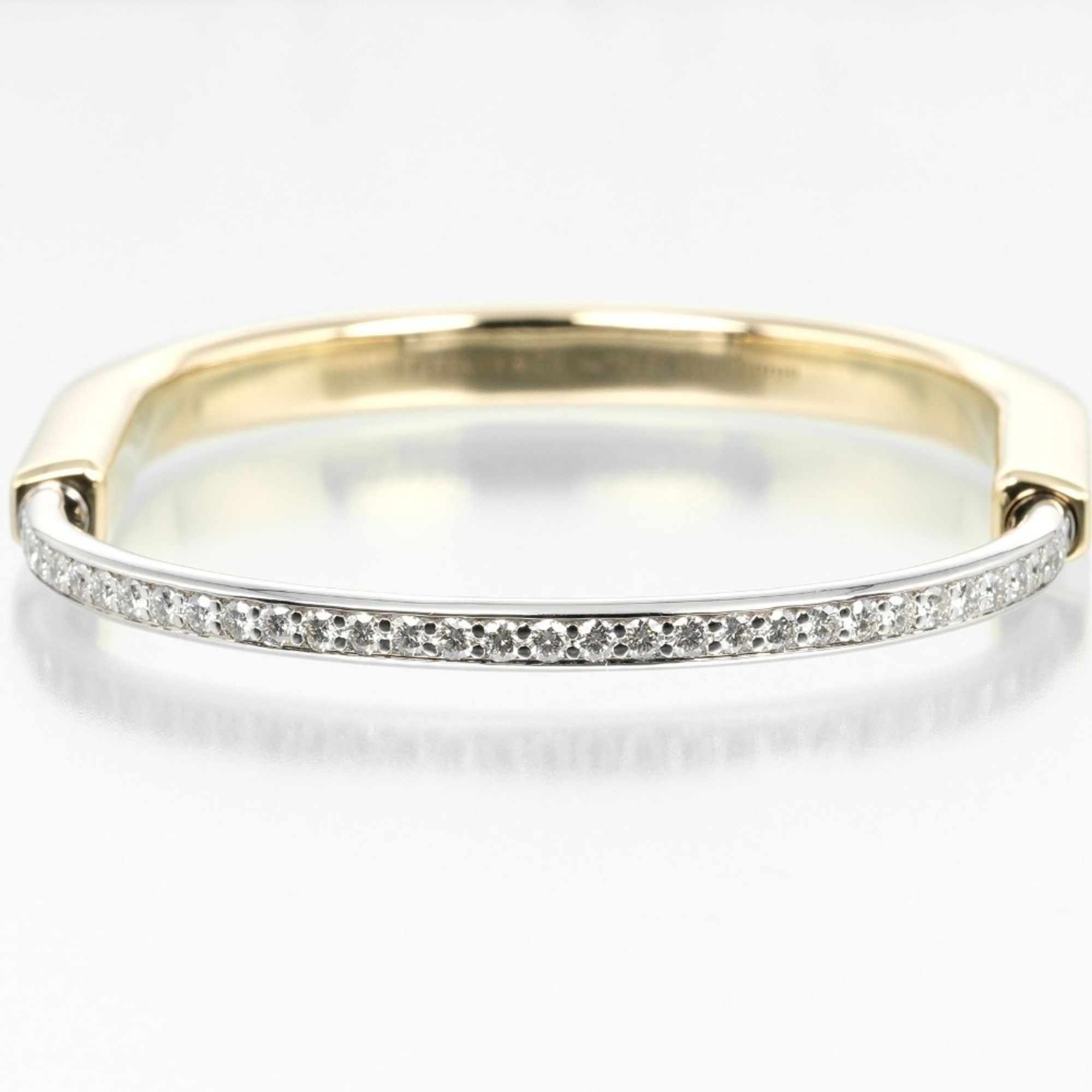 Tiffany & Co. Tiffany & Co. Lock Bracelet, 18K Yellow Gold x White Diamond, Approx. 38g, Women's. Size ONE SIZE - 6 Thumbnail
