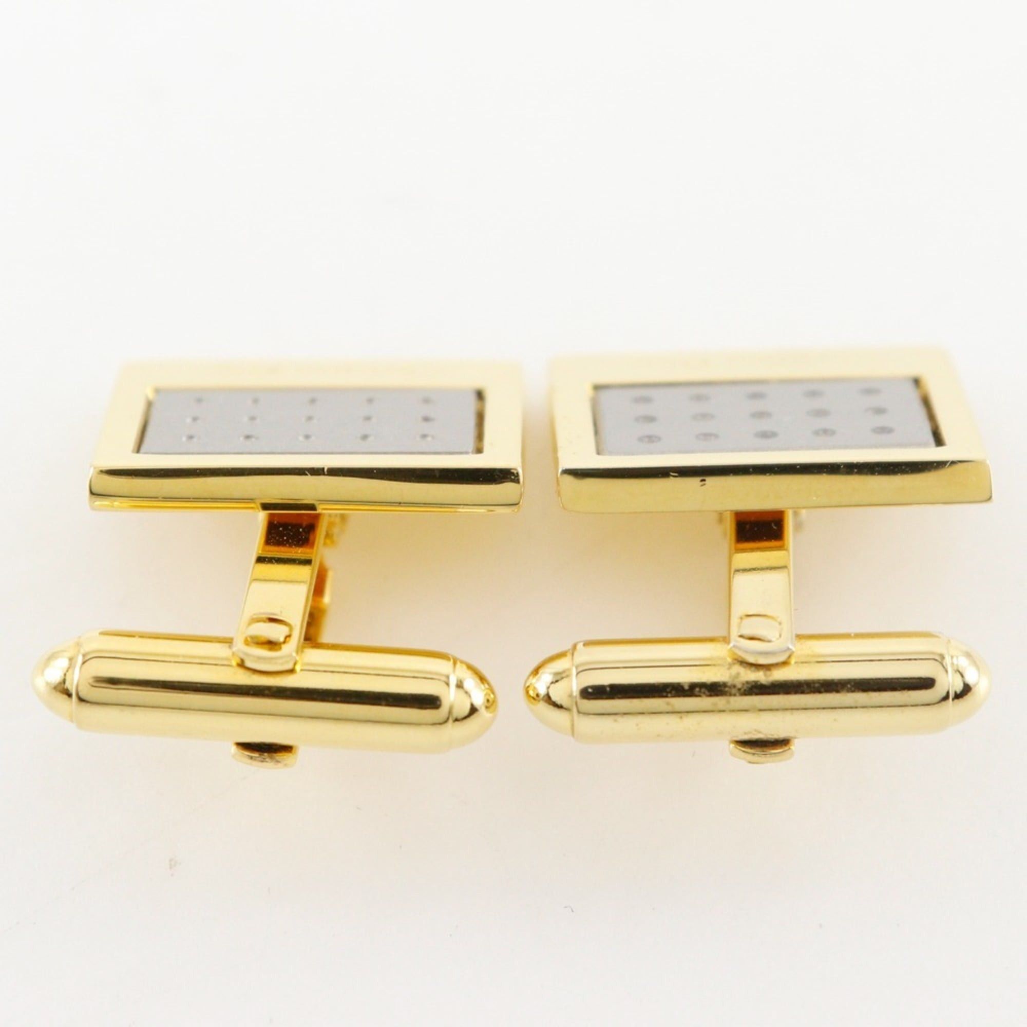 Dior Christian Dior logo cufflinks, gold plated, square shape, for men. Size ONE SIZE - 2 Thumbnail