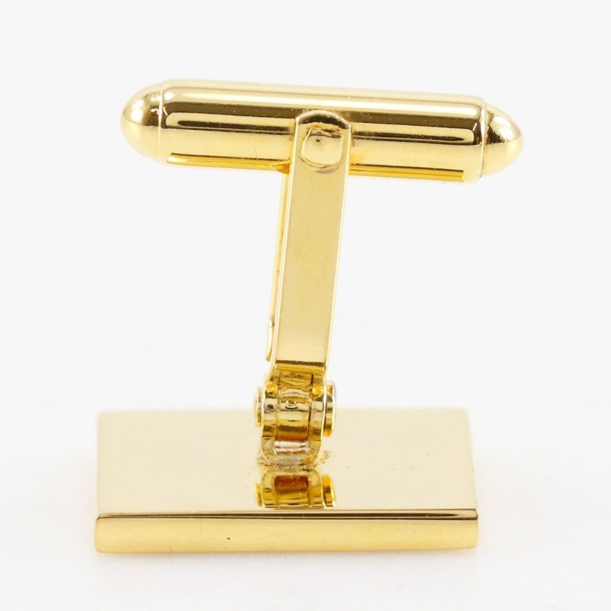 Dior Christian Dior logo cufflinks, gold plated, square shape, for men. Size ONE SIZE - 4 Thumbnail