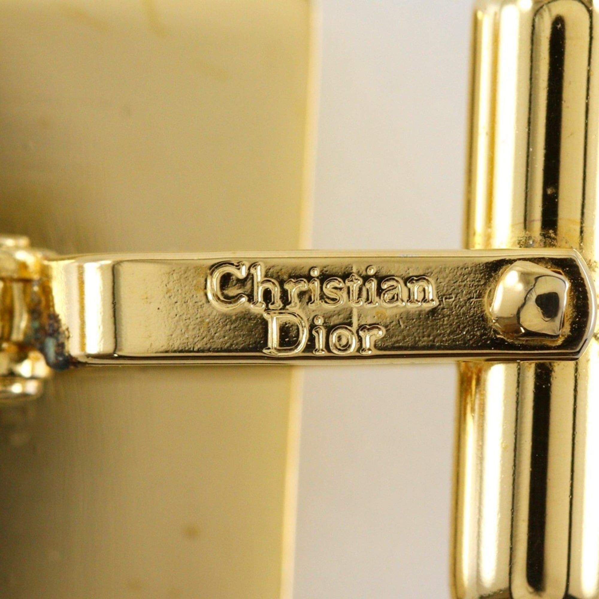 Dior Christian Dior logo cufflinks, gold plated, square shape, for men. Size ONE SIZE - 9 Thumbnail