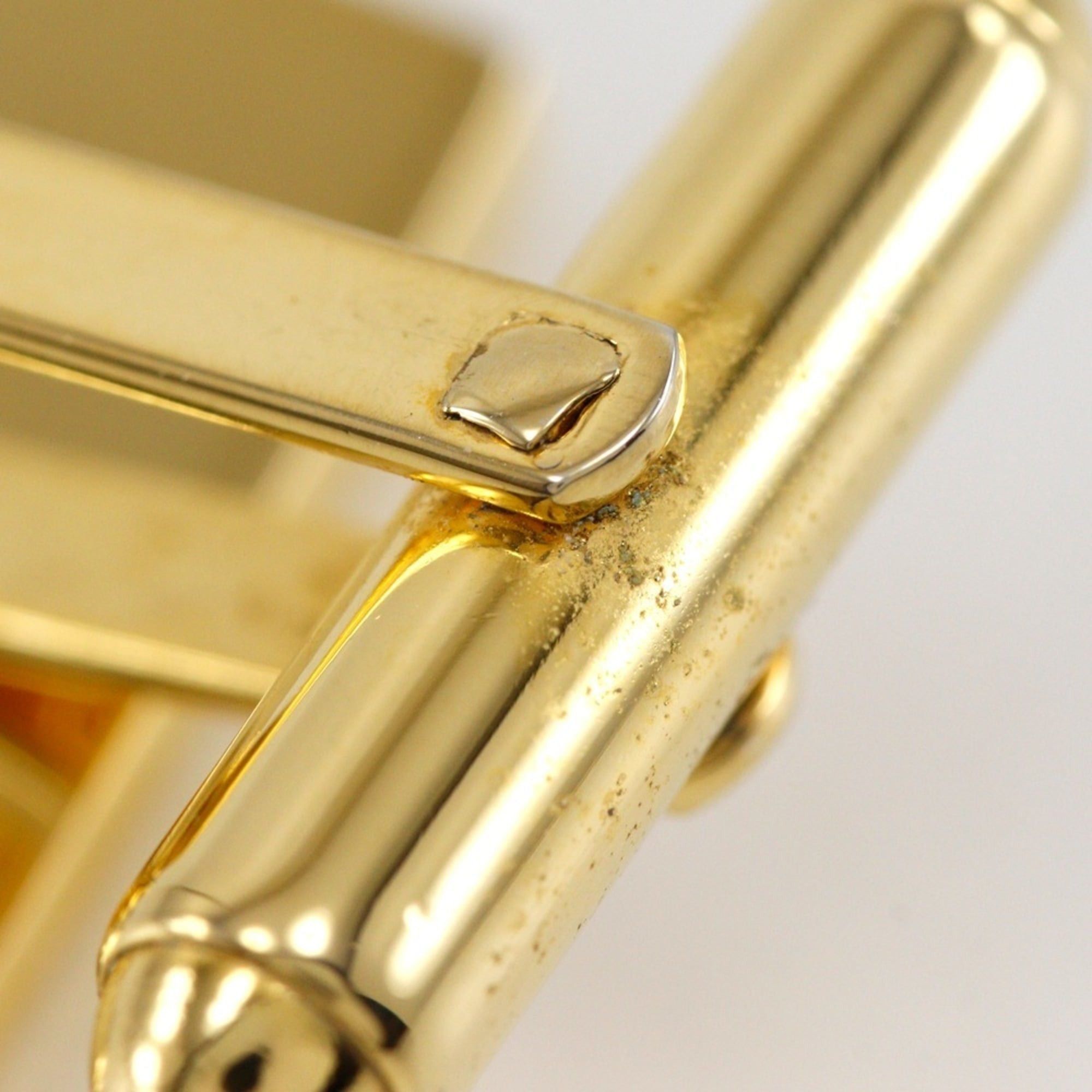 Dior Christian Dior logo cufflinks, gold plated, square shape, for men. Size ONE SIZE - 8 Thumbnail