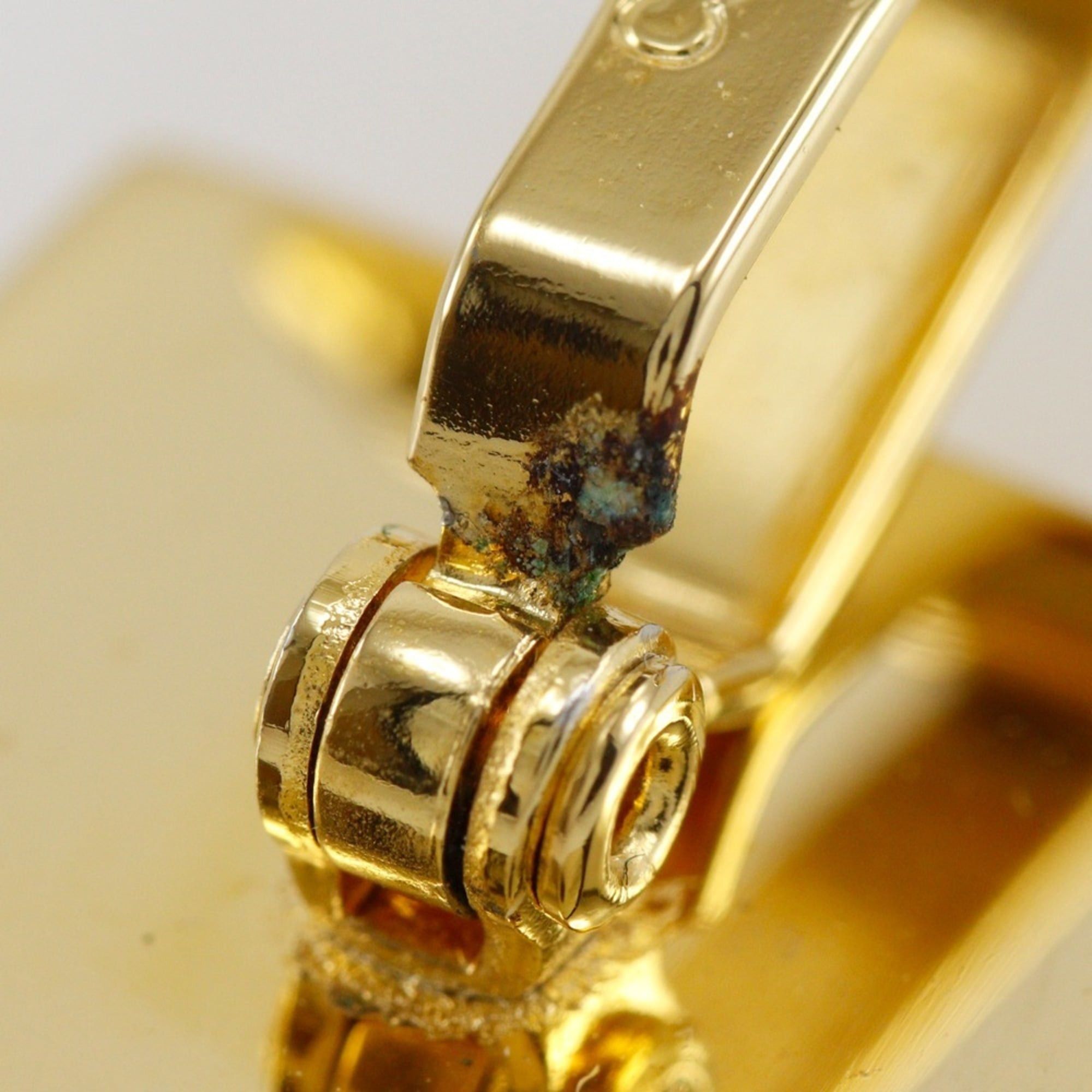 Dior Christian Dior logo cufflinks, gold plated, square shape, for men. Size ONE SIZE - 7 Thumbnail