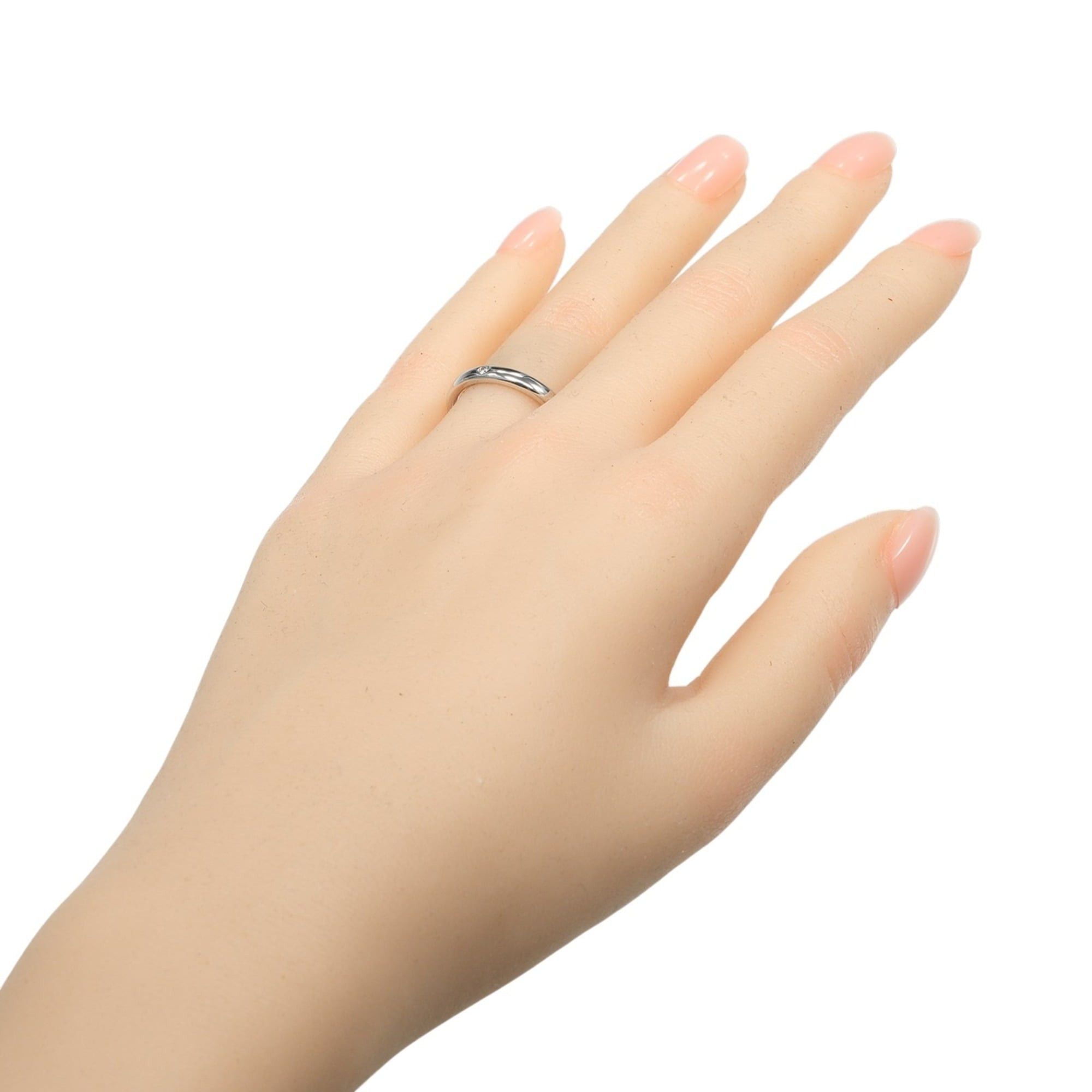 Tiffany & Co. Tiffany & Co. Stacking Band Ring, Size 11, Platinum 950, Diamond, Approx. 5.21g. Size ONE SIZE - 2 Thumbnail