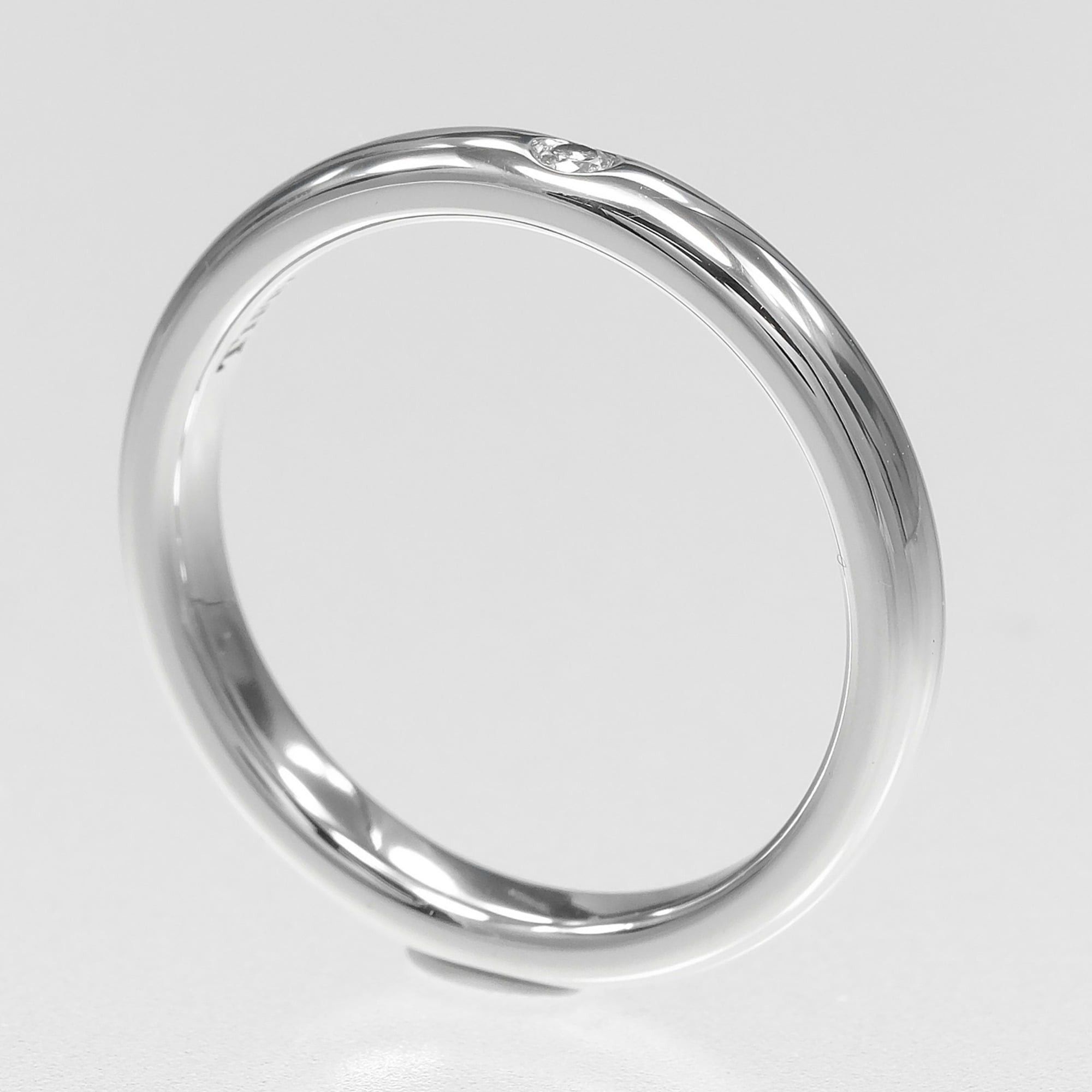 Tiffany & Co. Tiffany & Co. Stacking Band Ring, Size 11, Platinum 950, Diamond, Approx. 5.21g. Size ONE SIZE - 3 Thumbnail