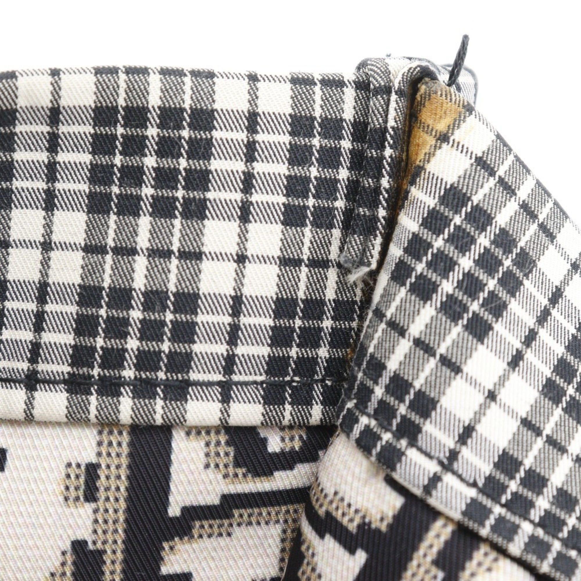 Dior Christian Dior Tote Bag Handbag Check 50-MA-0169 Cotton Black/White A4 Open for Women Size ONE SIZE - 13 Thumbnail