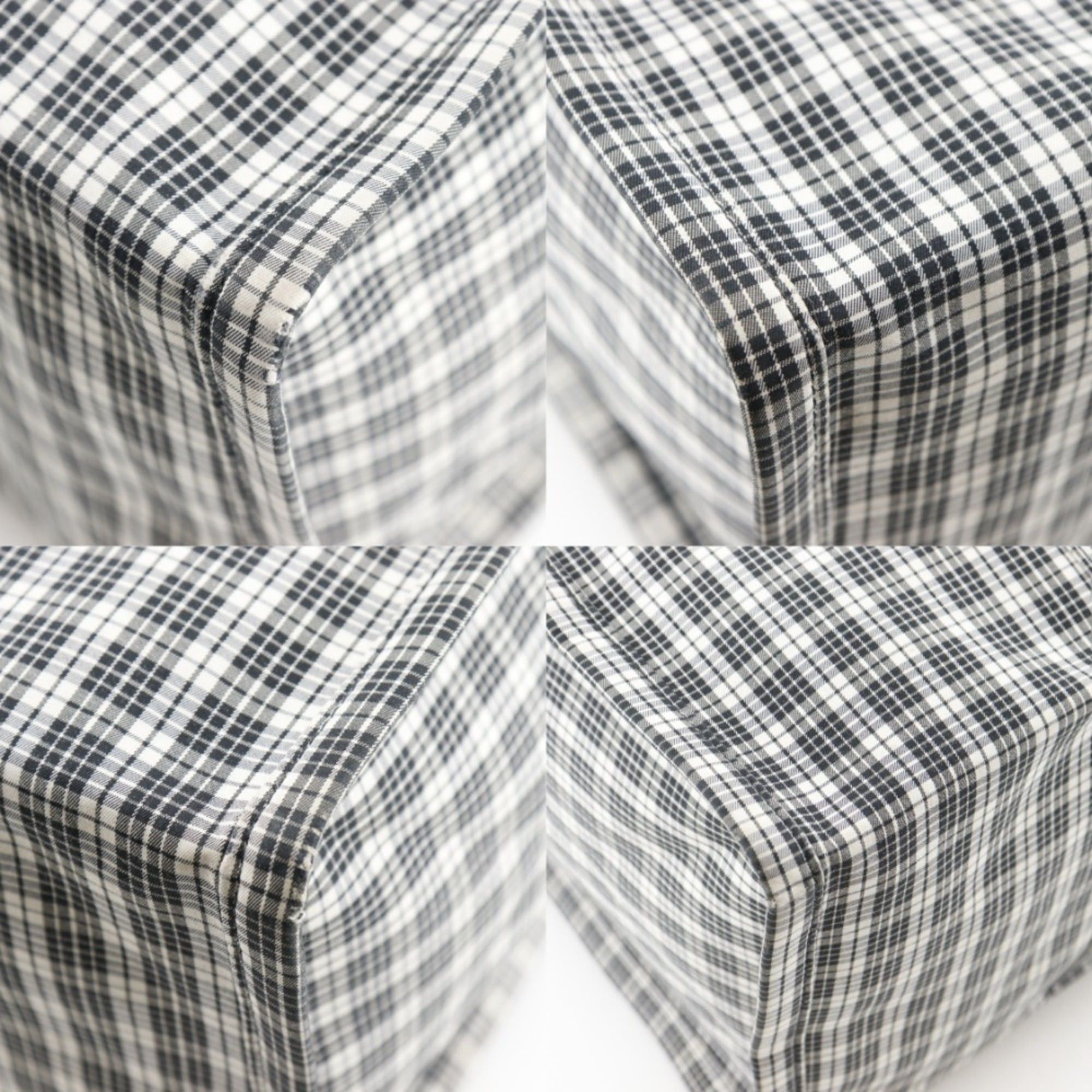 Dior Christian Dior Tote Bag Handbag Check 50-MA-0169 Cotton Black/White A4 Open for Women Size ONE SIZE - 4 Thumbnail